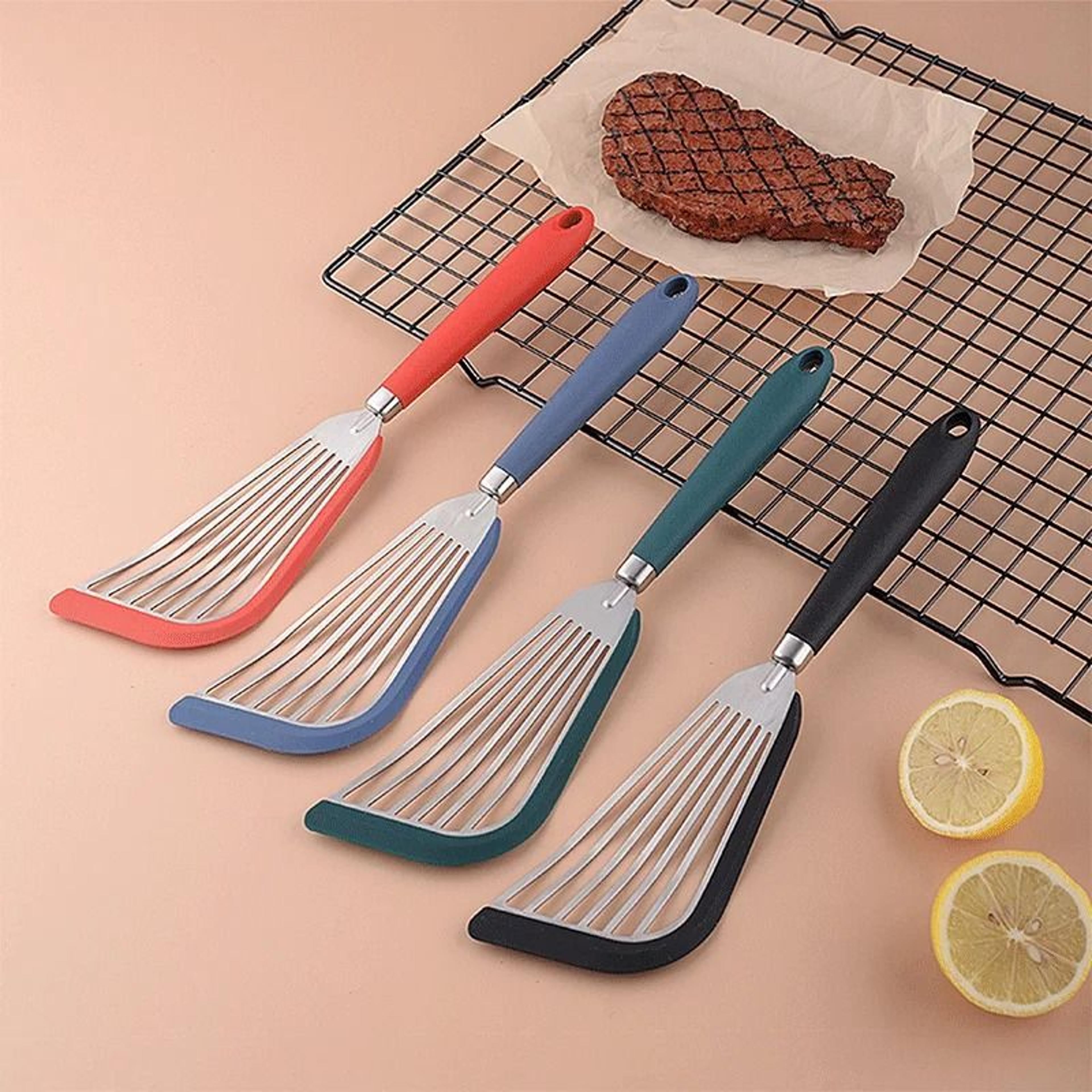 stainless steel flex-edge fish frying spatula
