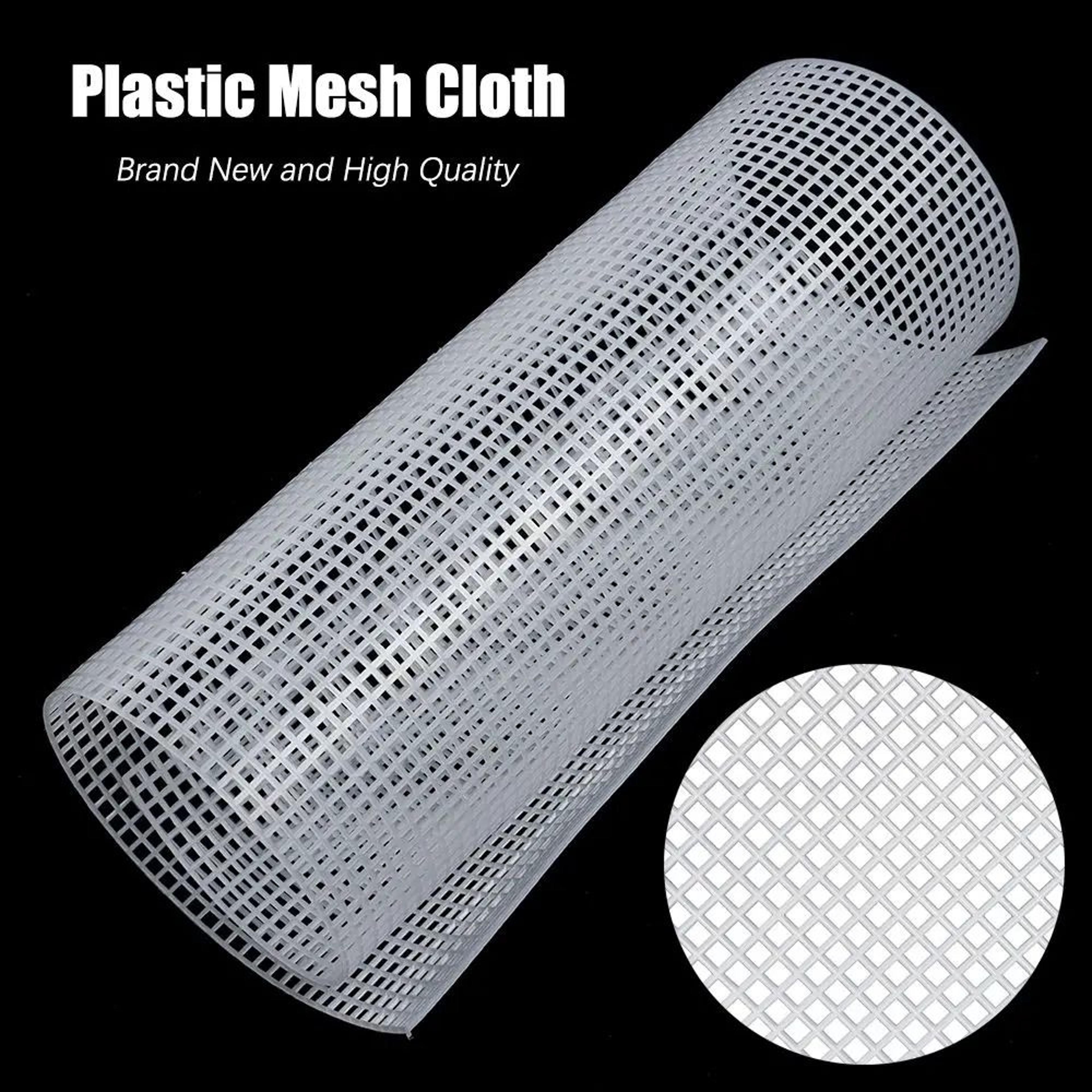 handmade plastic mesh cloth – diy latch hook grid for bags & rugs
