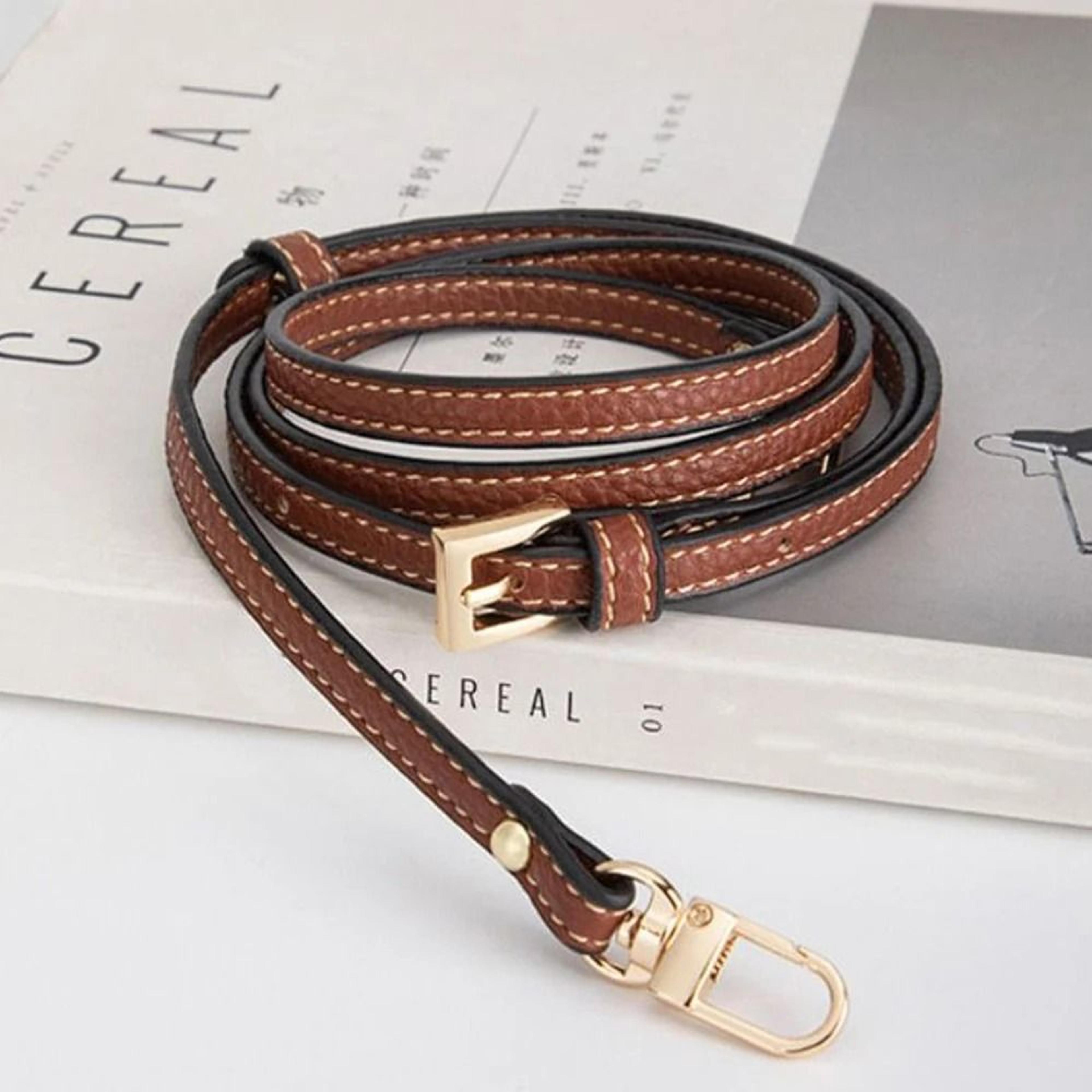 cowhide replacement strap – adjustable leather crossbody belt for longchamp mini