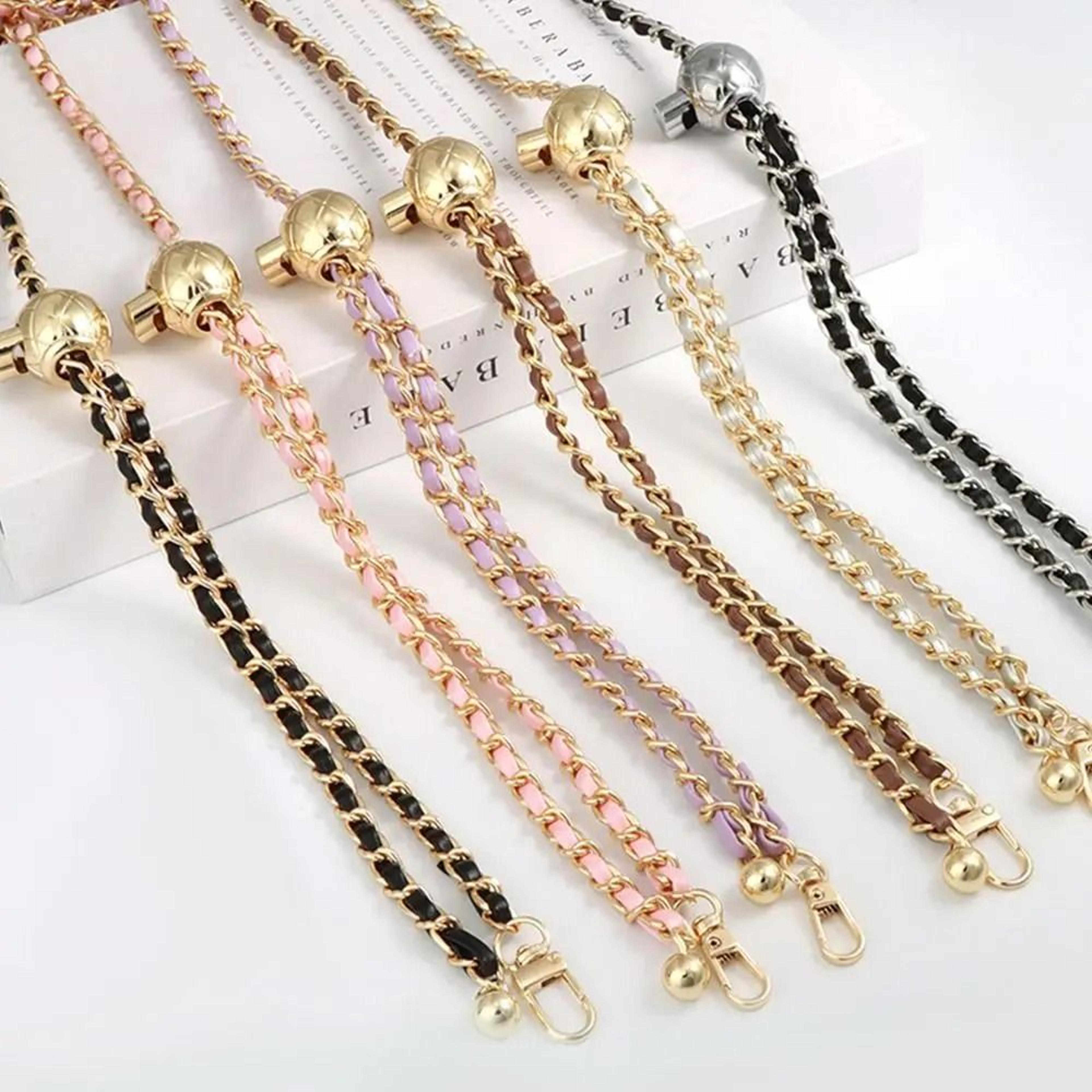 adjustable golden ball chain strap – high-end iron replacement shoulder belt