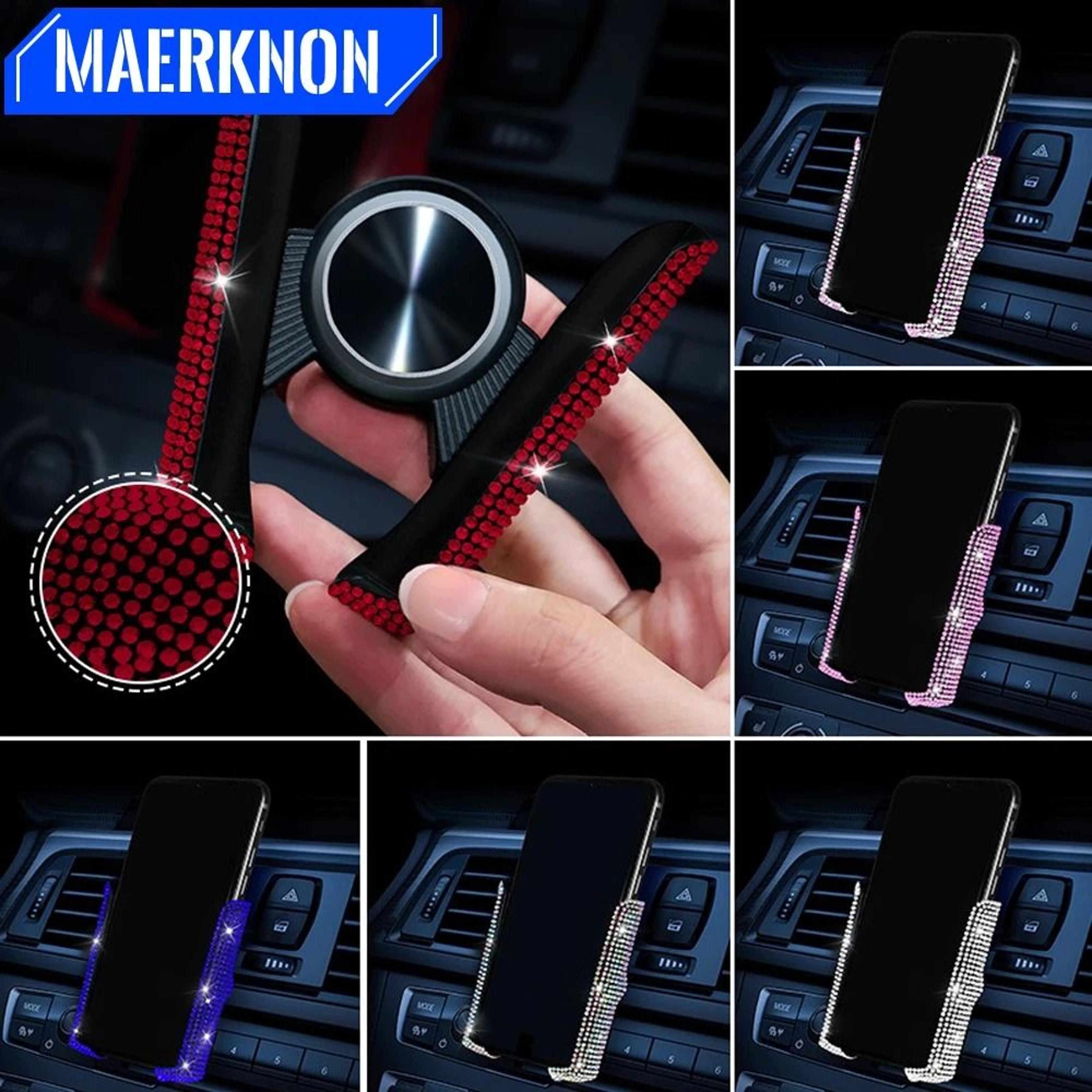 luxury diamond crystal car air vent phone holder