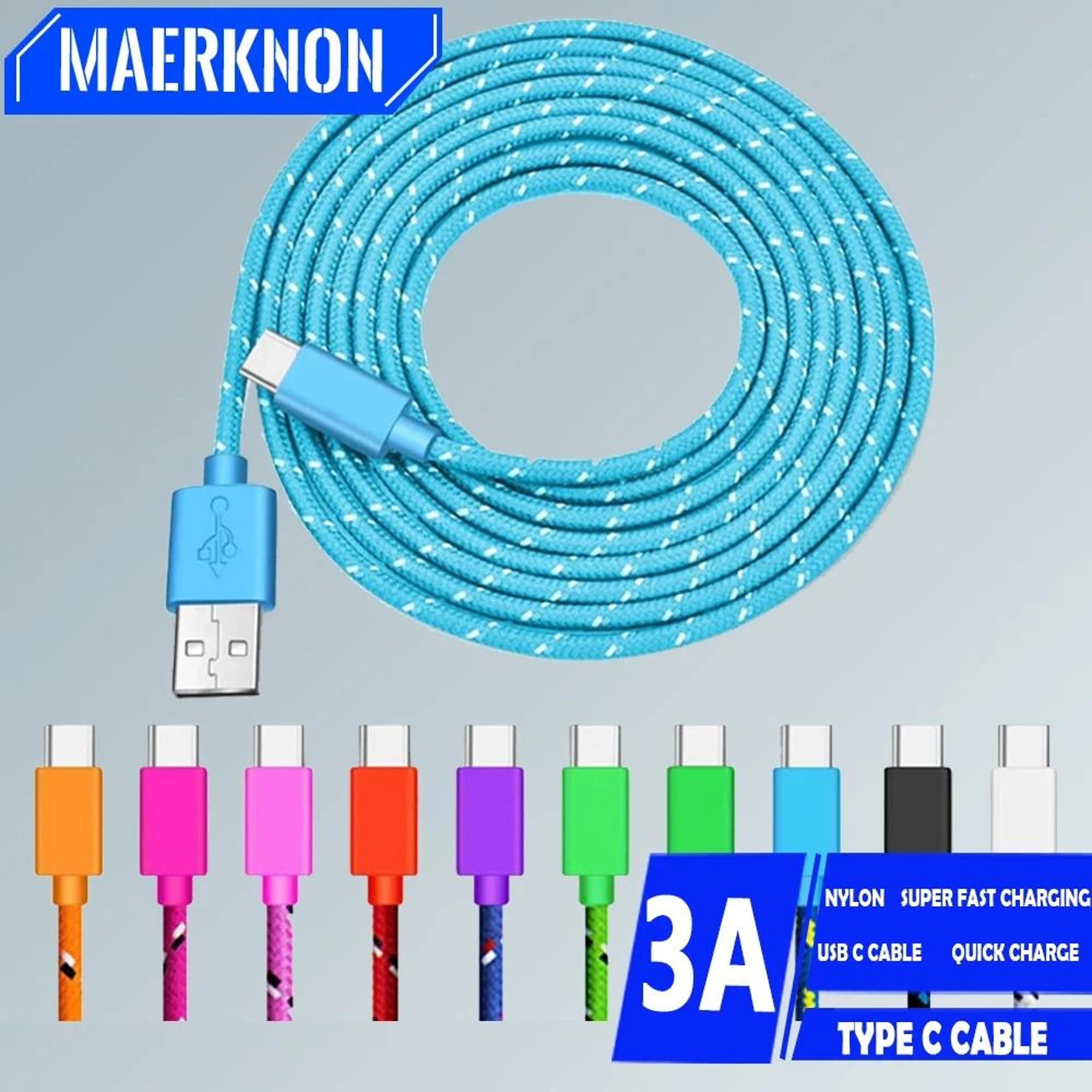 premium 3a high-speed usb-c fast charging & sync data cable