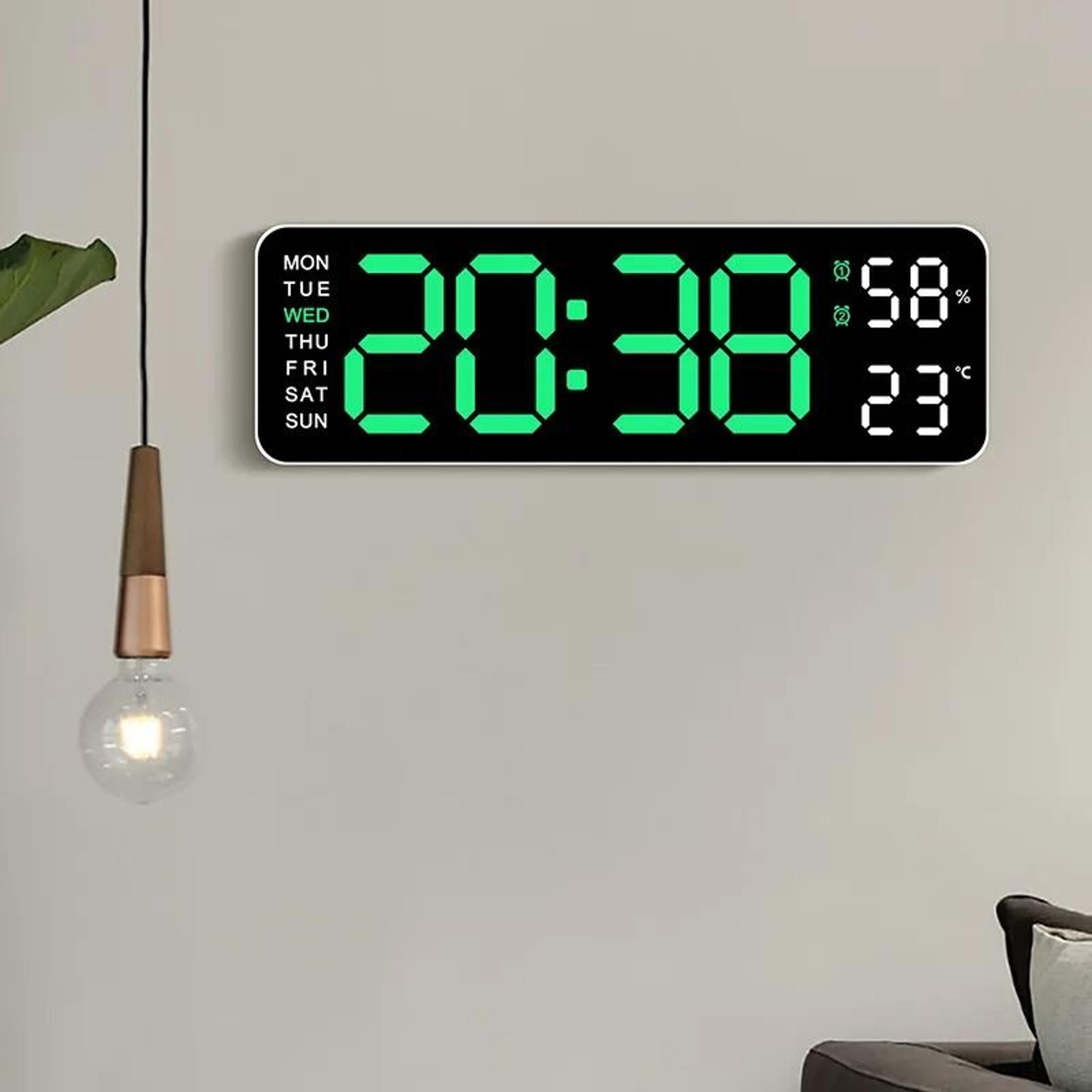 minimalist led time cube | smart mute electronic wall & desk alarm clock