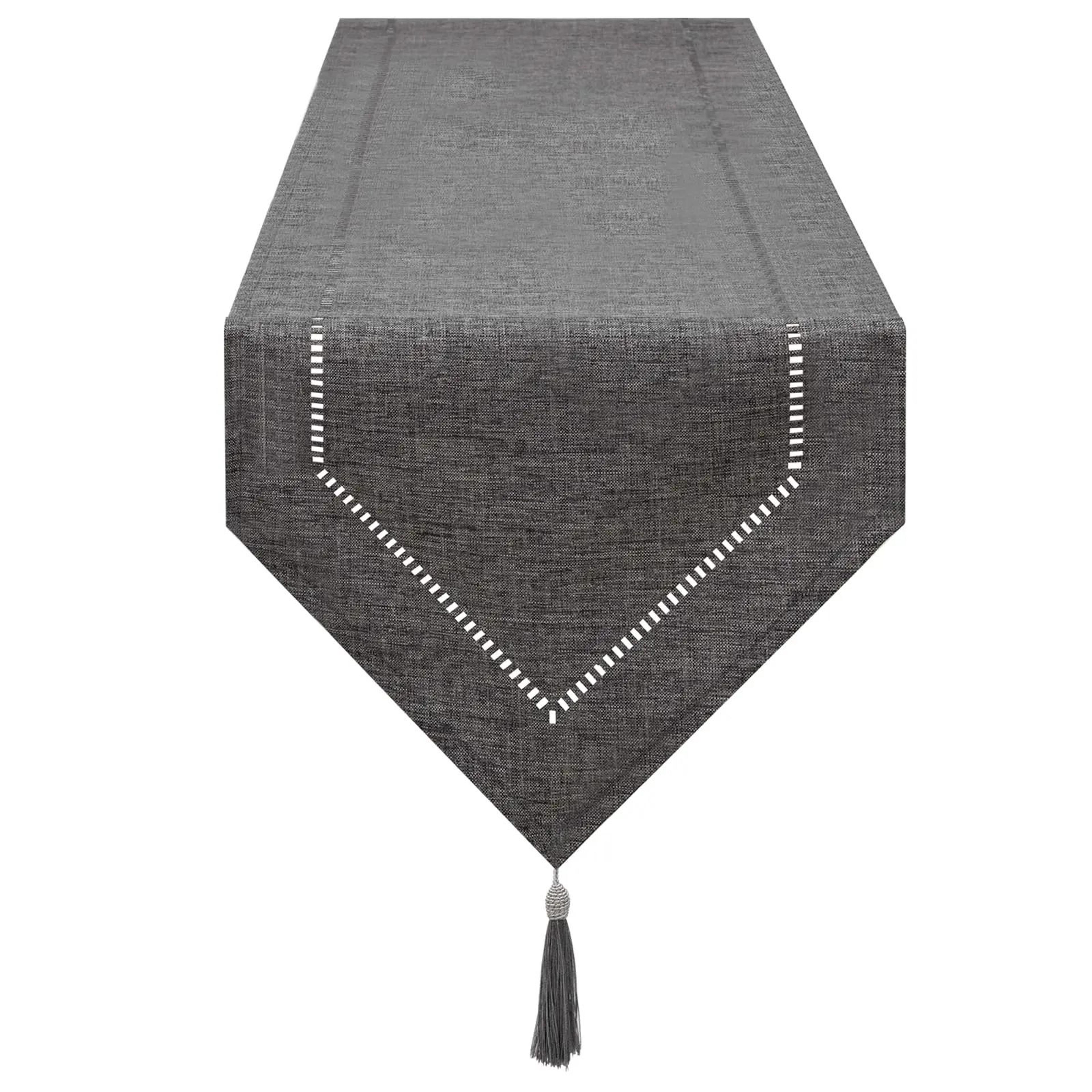 modern solid color linen table runner – minimalist elegant textile for dining tables, coffee tables, & restaurant decor