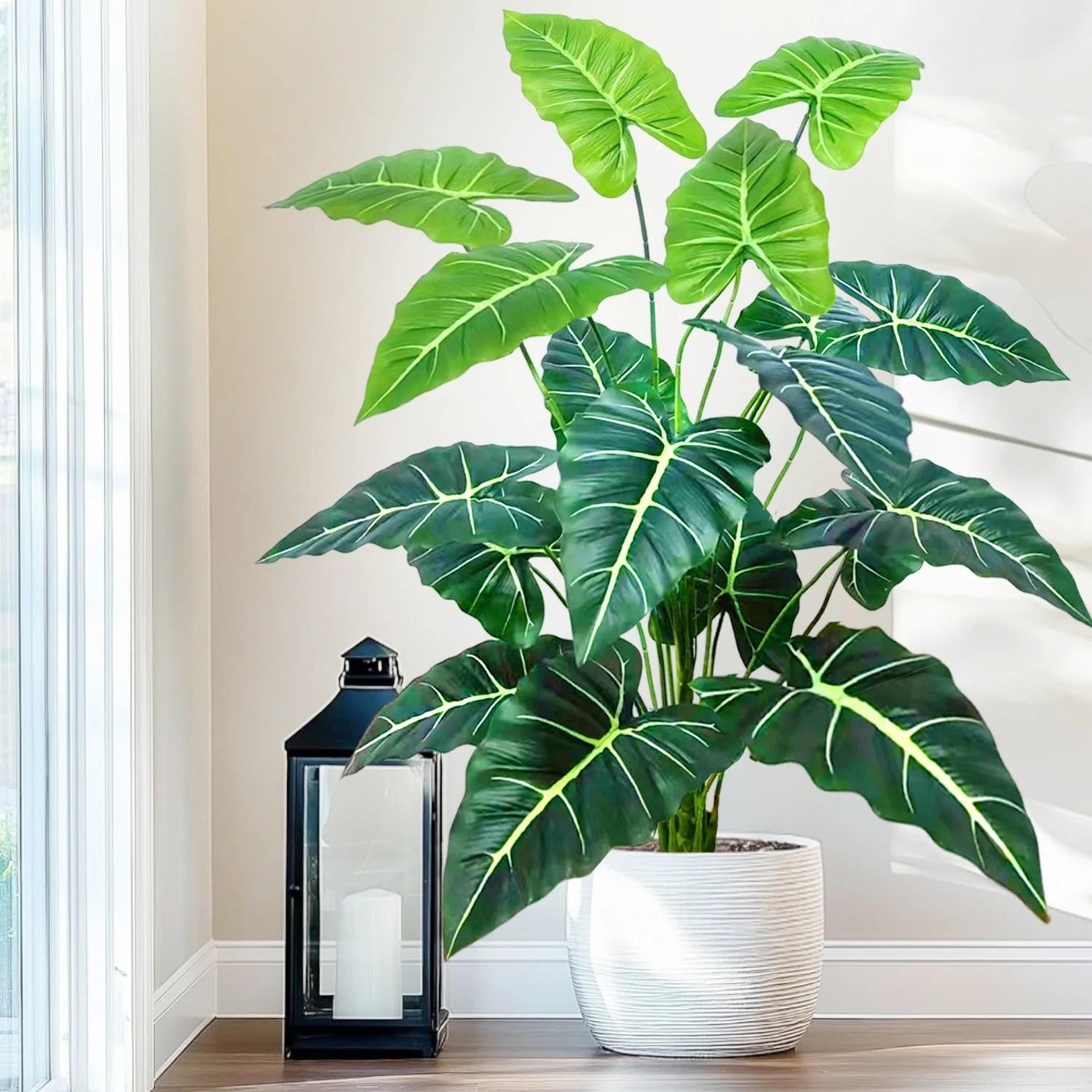 artificial calla lily & tropical foliage – high-definition modern faux plants for holiday & home sanctuary decor
