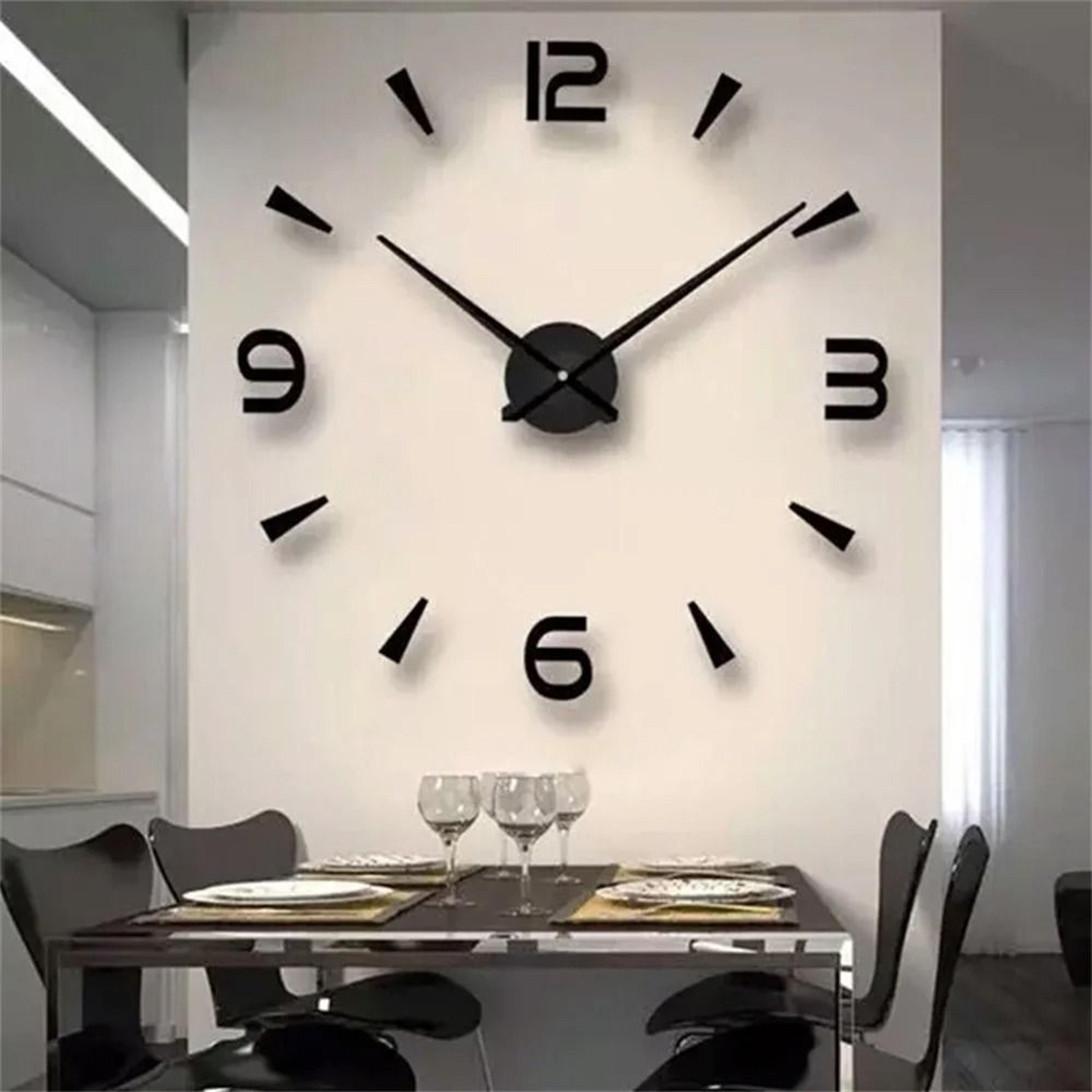 3d luminous minimalist diy wall clock