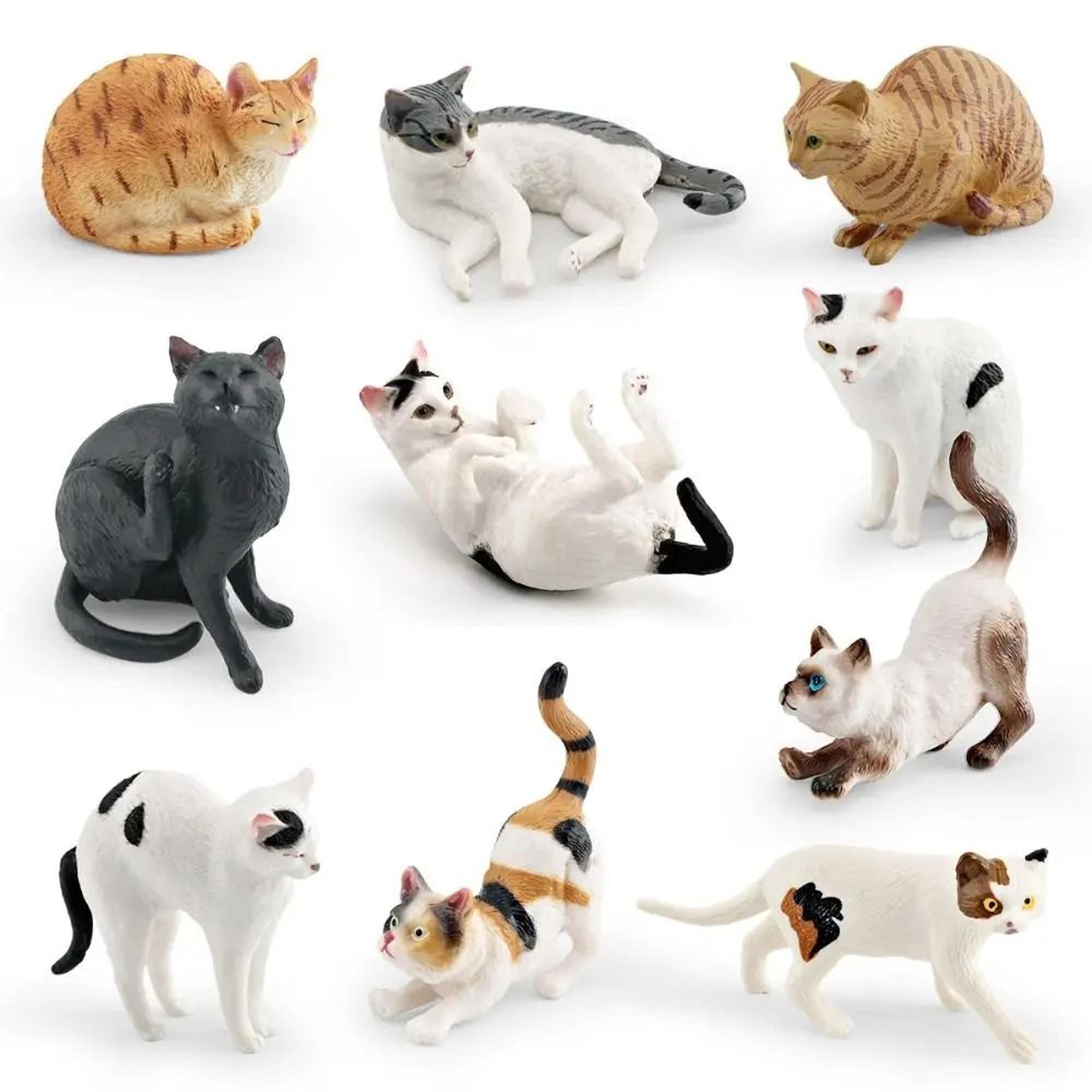 elite feline narrative sculpture – high-definition lying orange cat architectural ornament