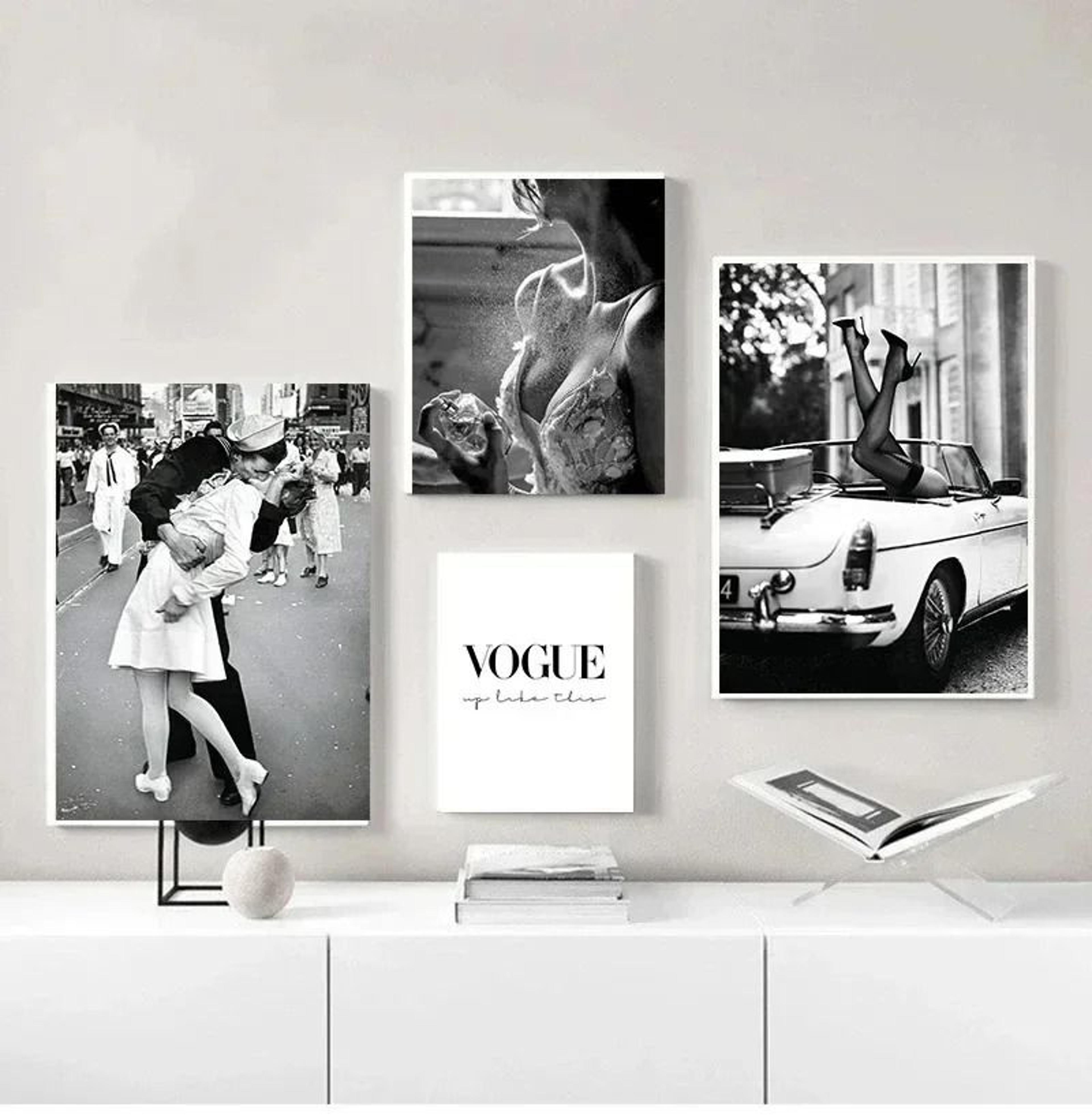 vintage fashion perfume poster – elegant woman & fragrance prints – chic canvas wall art for home & room decor