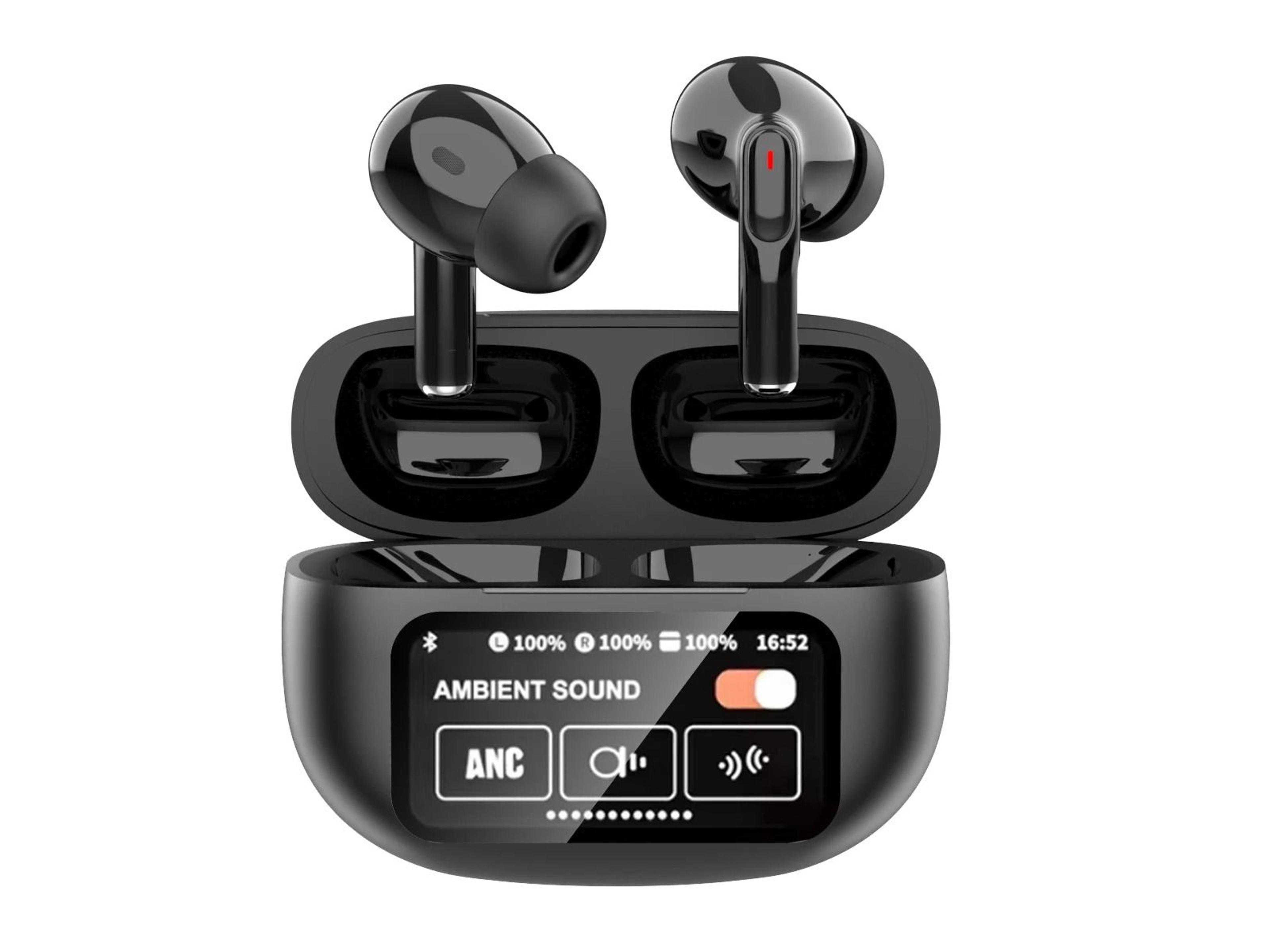 smart led touch screen earbuds – bluetooth 5.4 & anc/enc – hifi sound tws gaming headphones