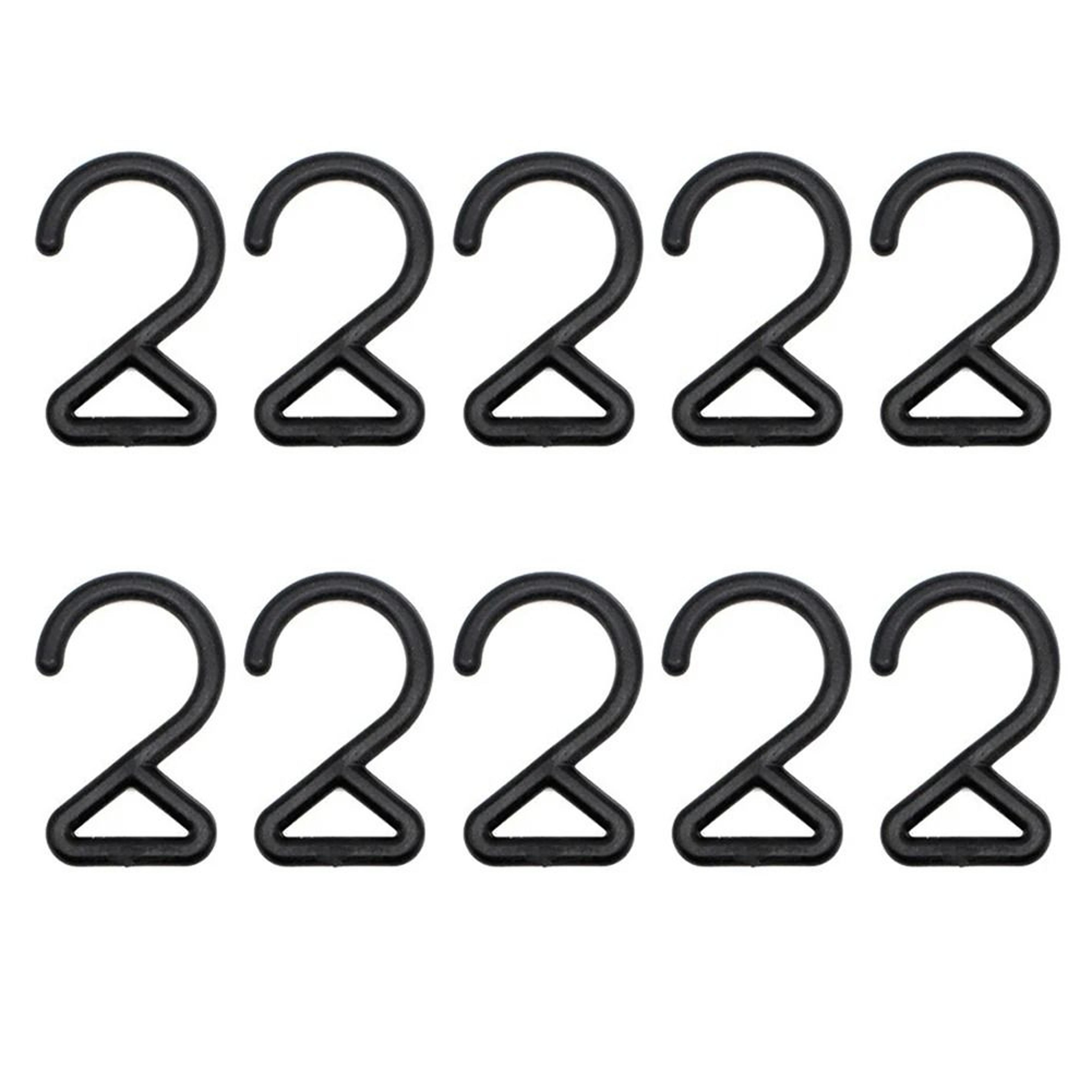 z-shaped triangle camping hooks – 10-piece multi-purpose gear hangers – portable outdoor utility organizer