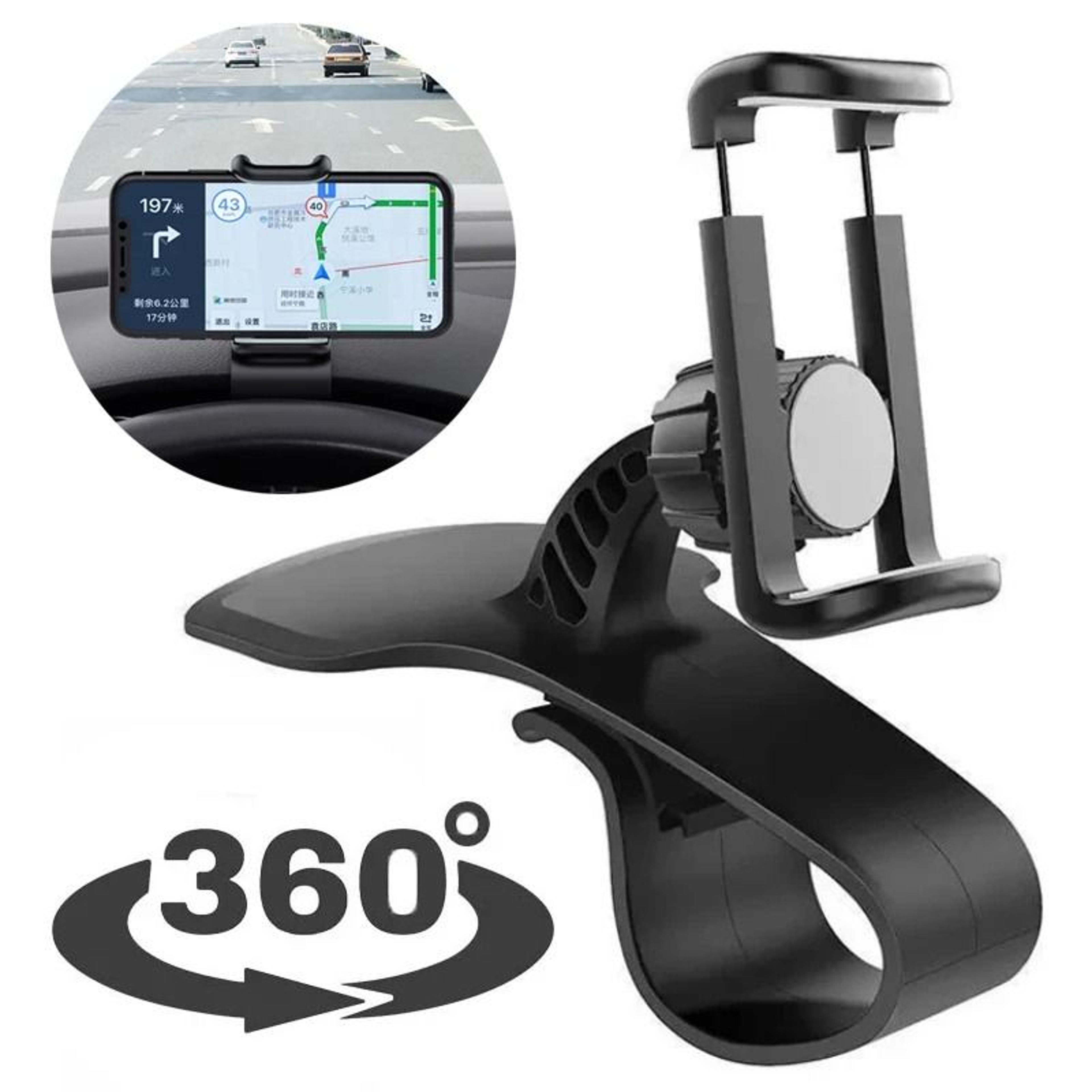 universal dashboard car phone holder – easy clip multi-functional navigation mount – high-yield driving support hub