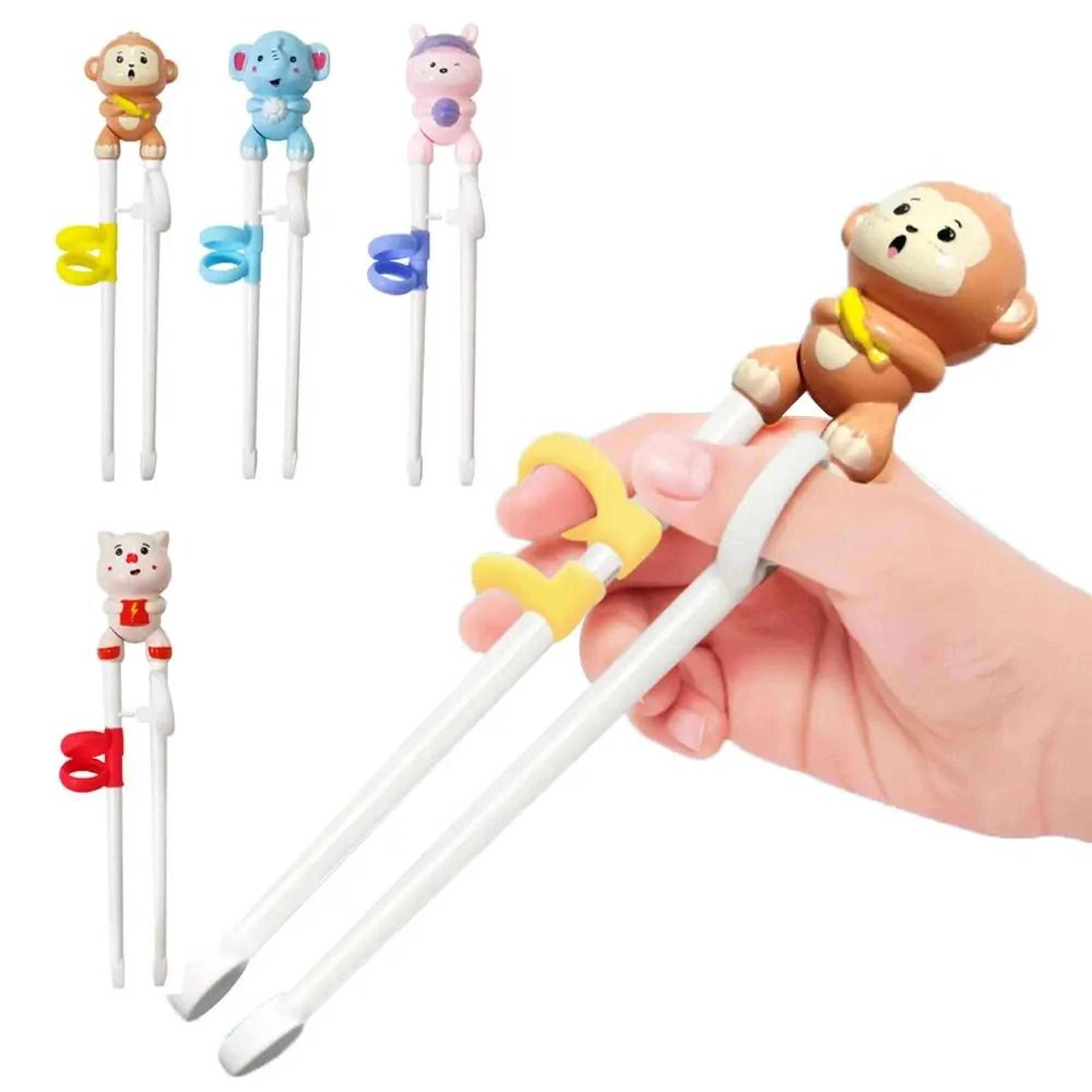 tiny-grip cartoon animal training chopsticks – fun beginner eating helper