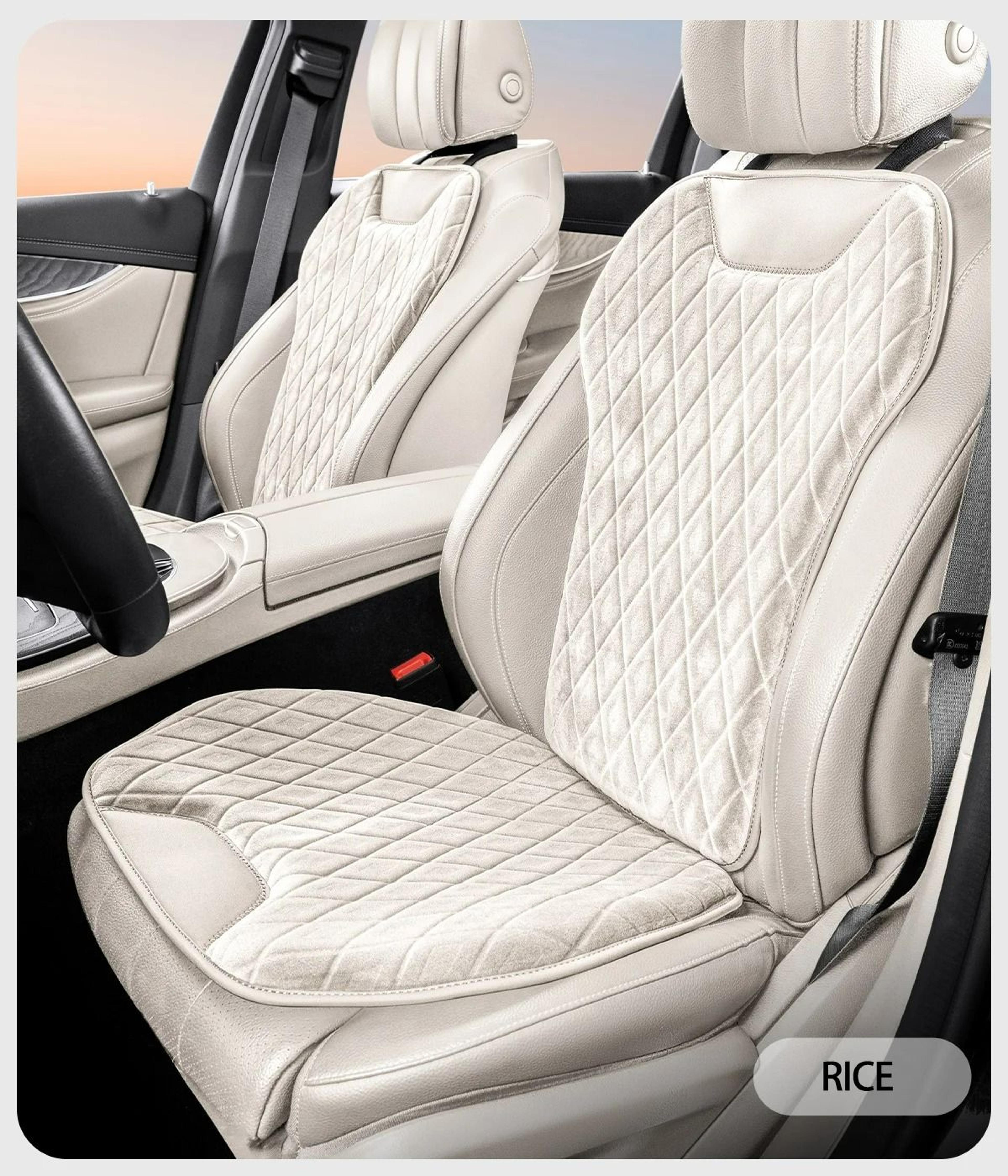 universal luxury flannel car seat protector & non-slip cushion