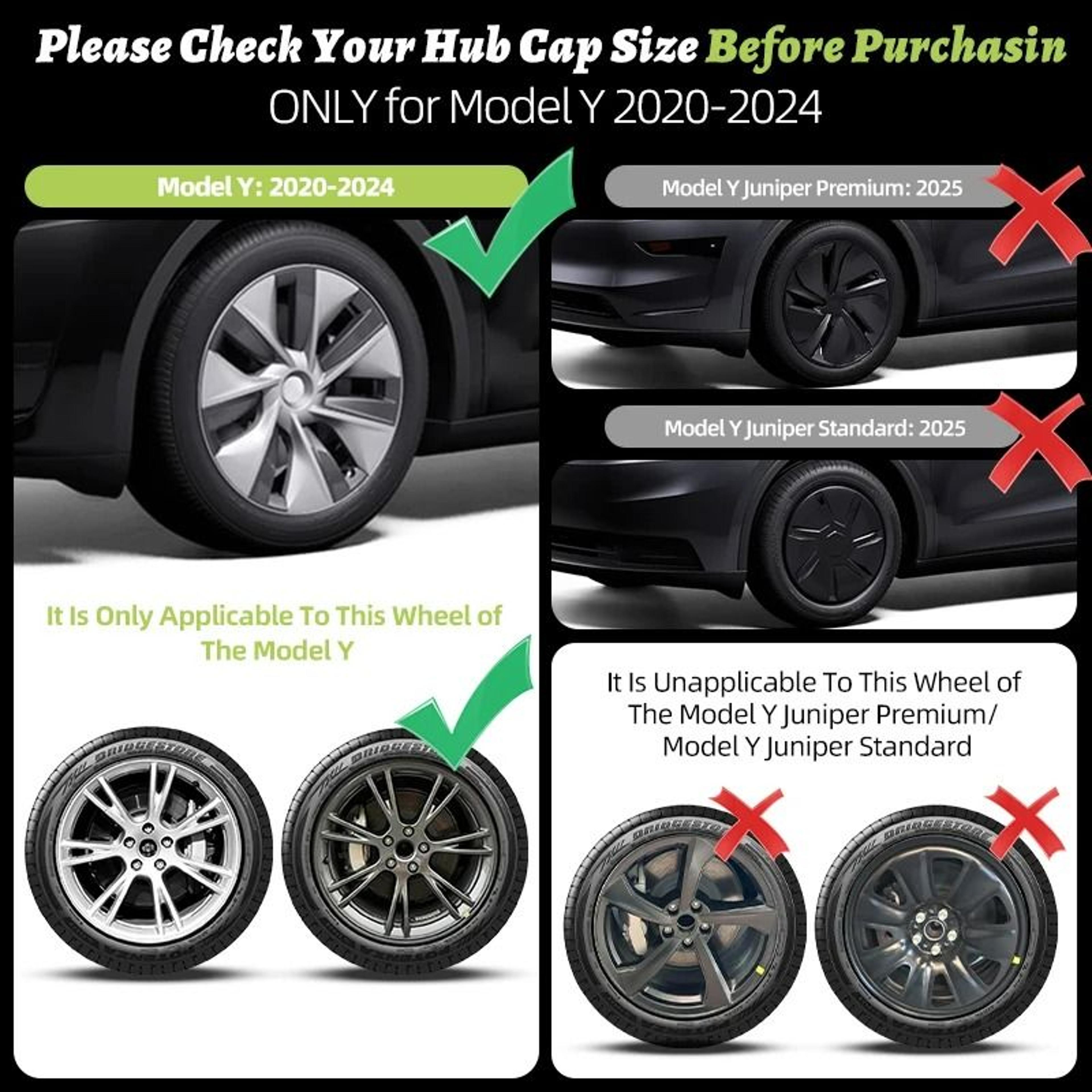 19-inch turbine style matte black hubcap performance set