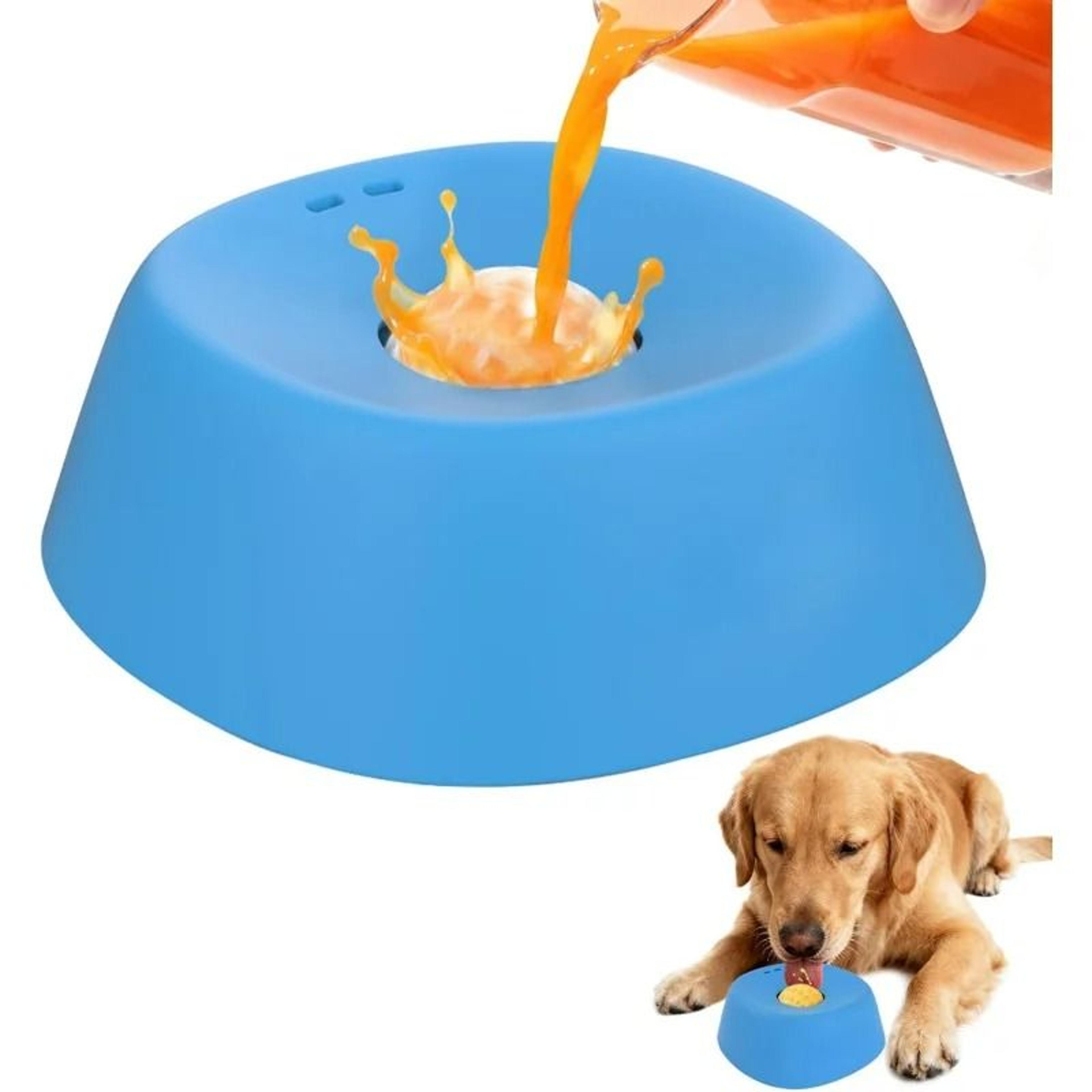 2-in-1 anti-choking slow feeder & enrichment lick bowl