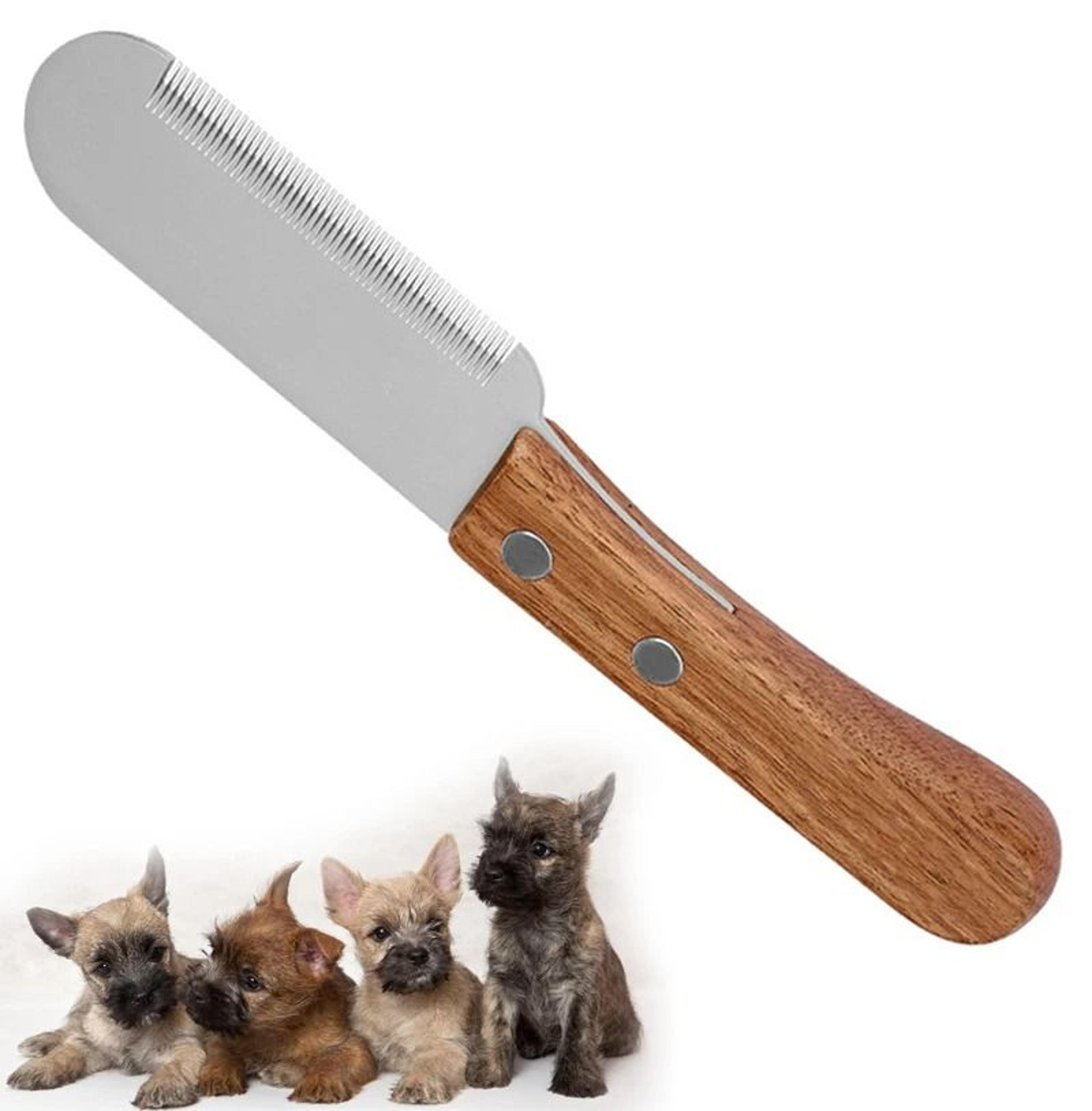 grooming-pro artisan stripping & plucking knife