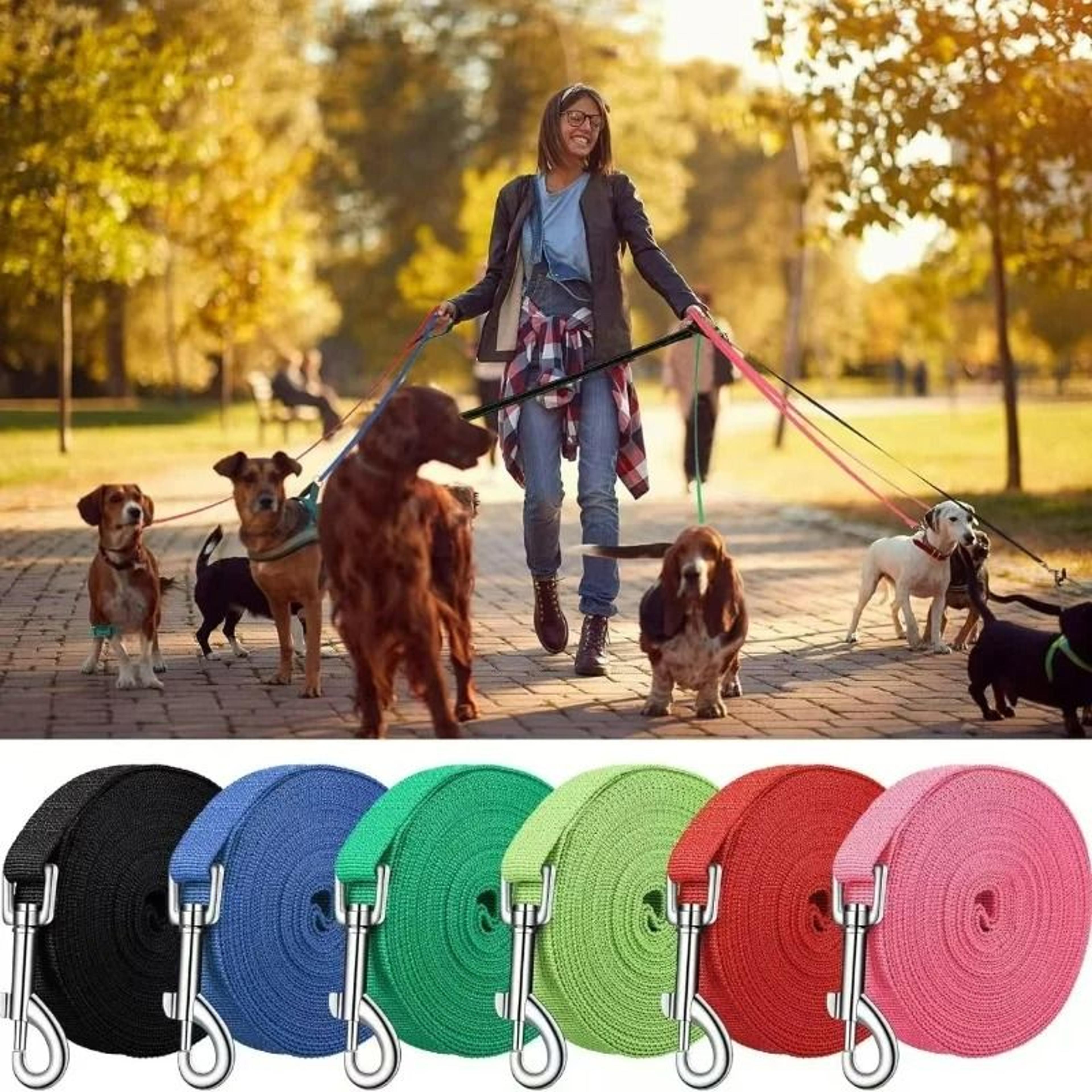 high-tensile nylon training lead – multi-length versatile traction rope for small to large dogs
