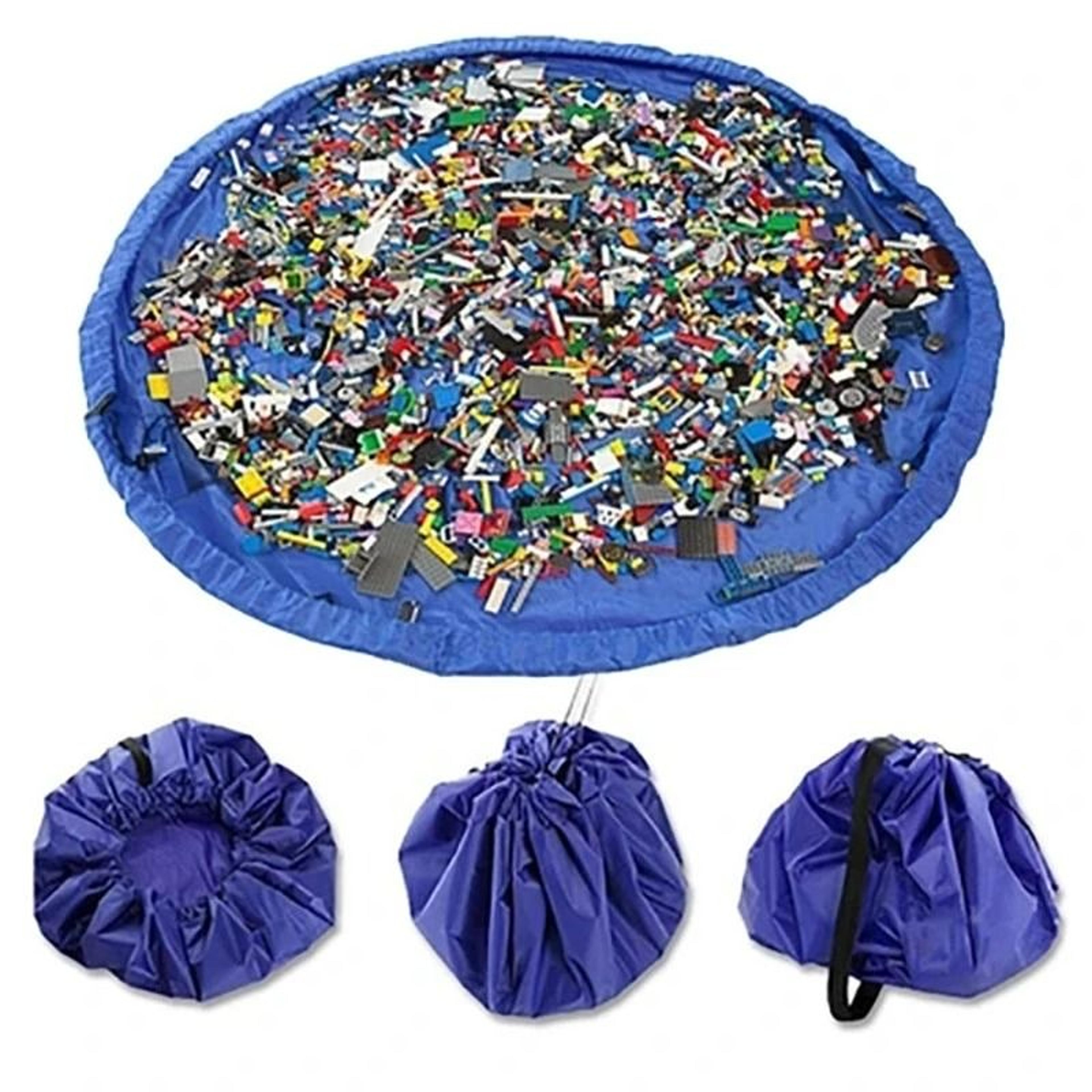 high-capacity play-mat & toy management system – rapid-cleanup drawstring storage pad for building blocks
