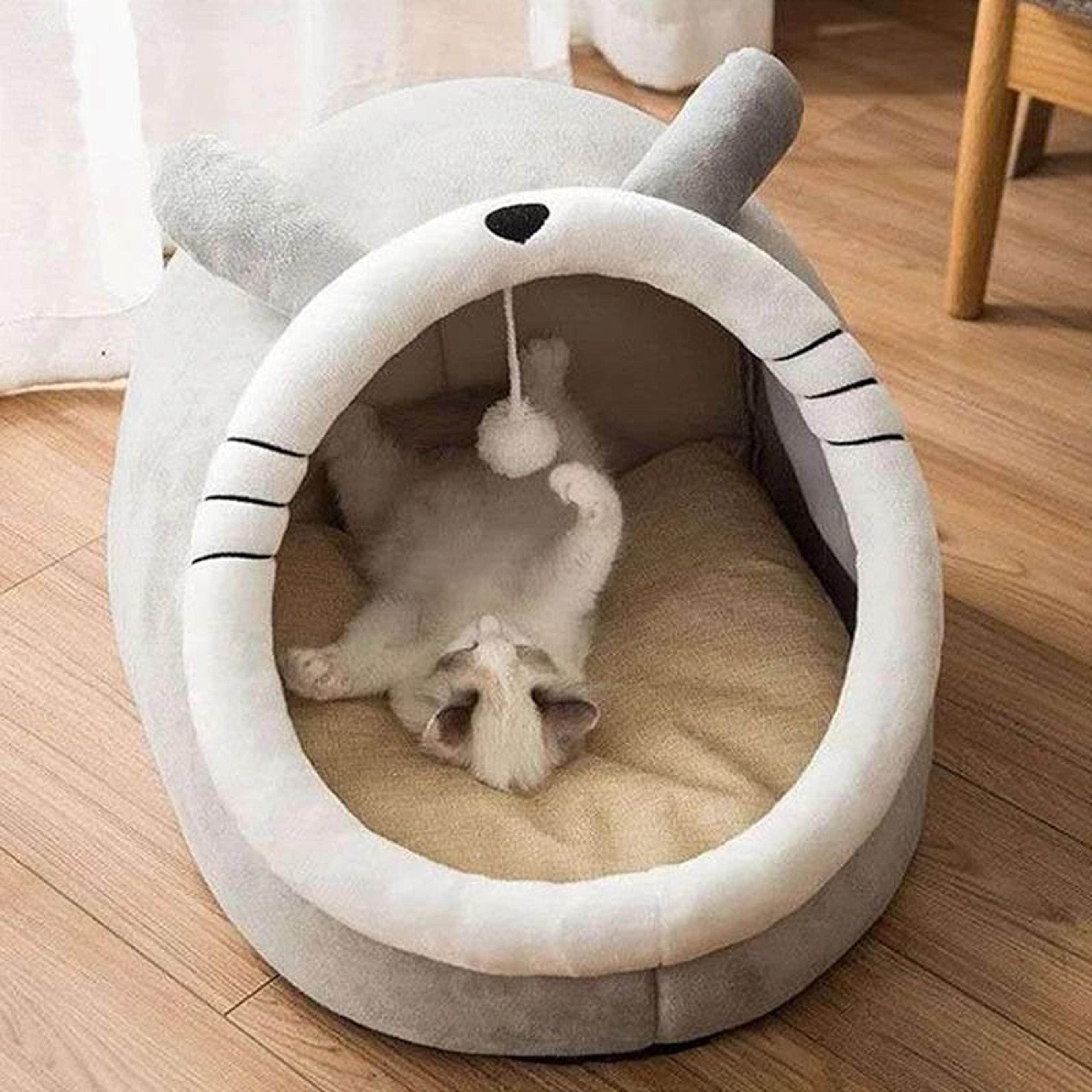 self-warming foldable pet tent cave