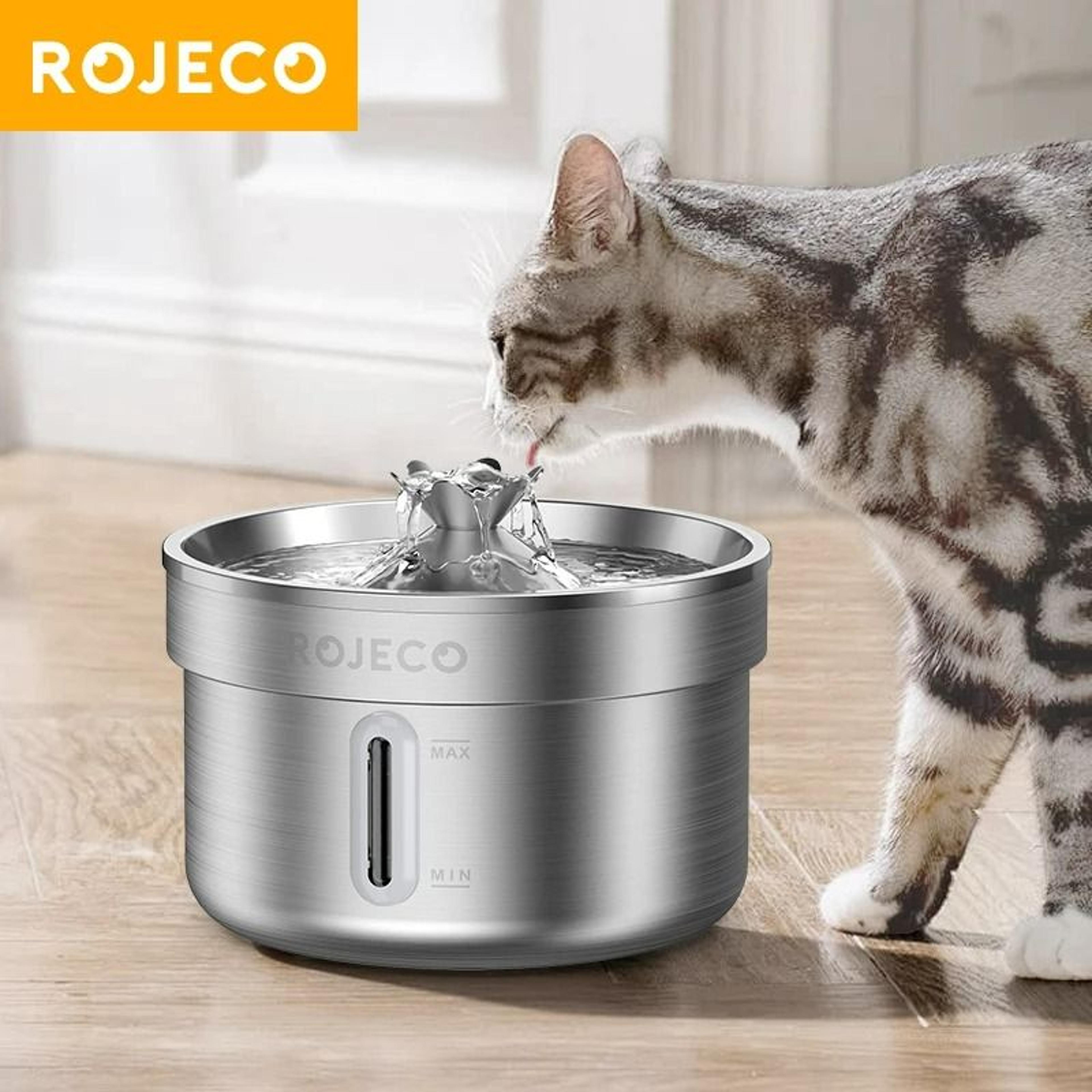 2l smart stainless steel pet water fountain