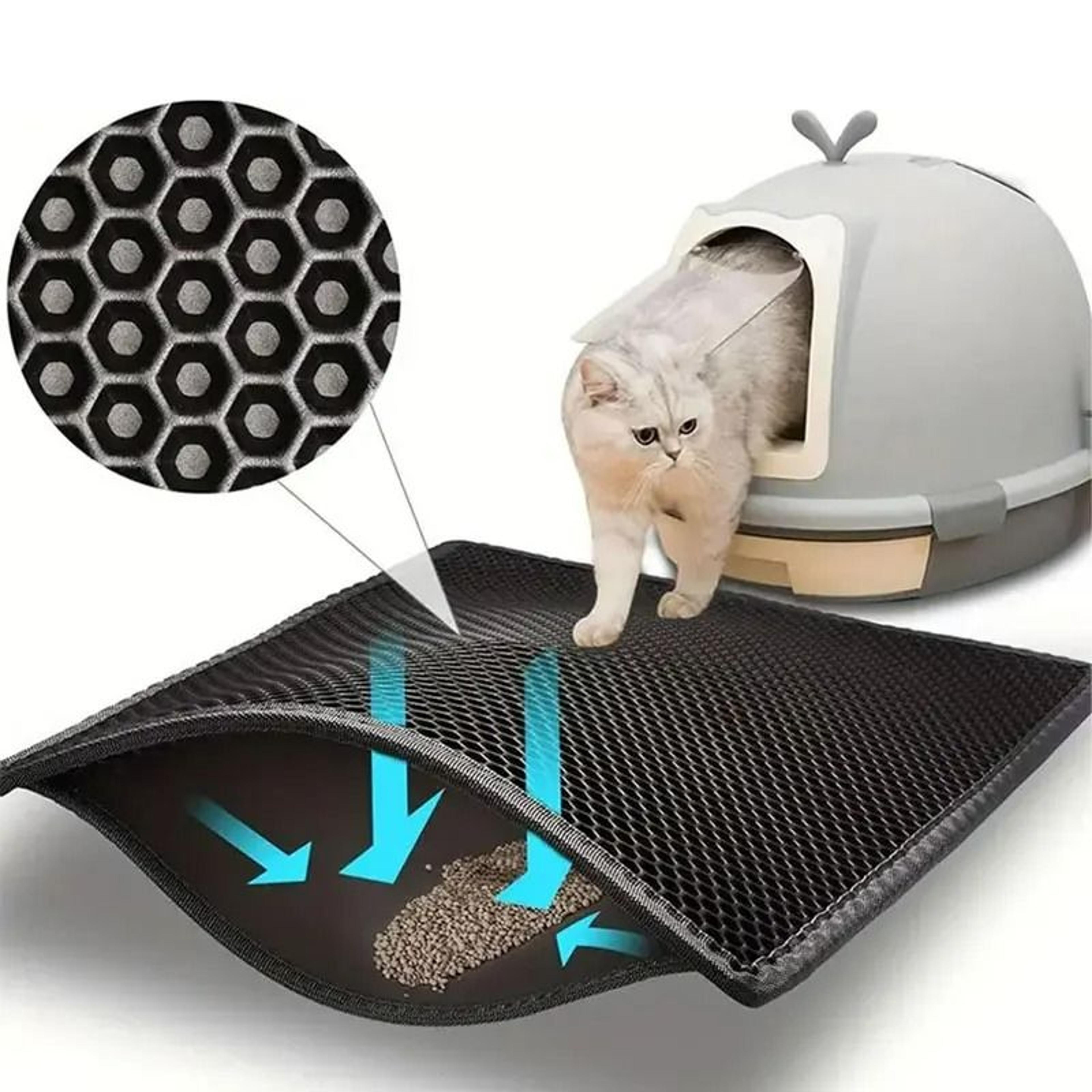 extra-large double-layer waterproof litter trapper & clean pad