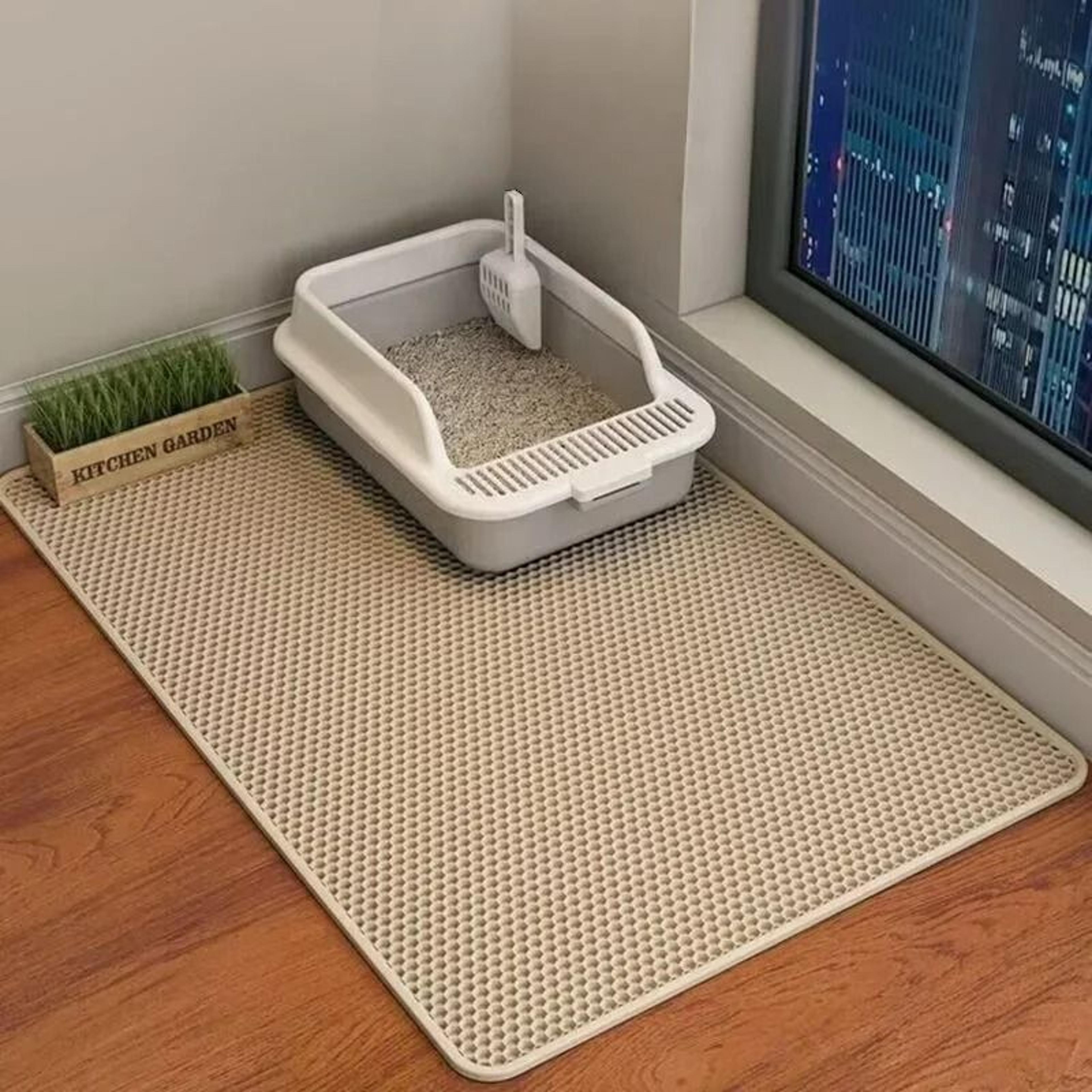 elite ultra-trapping waterproof double-layer cat litter mat