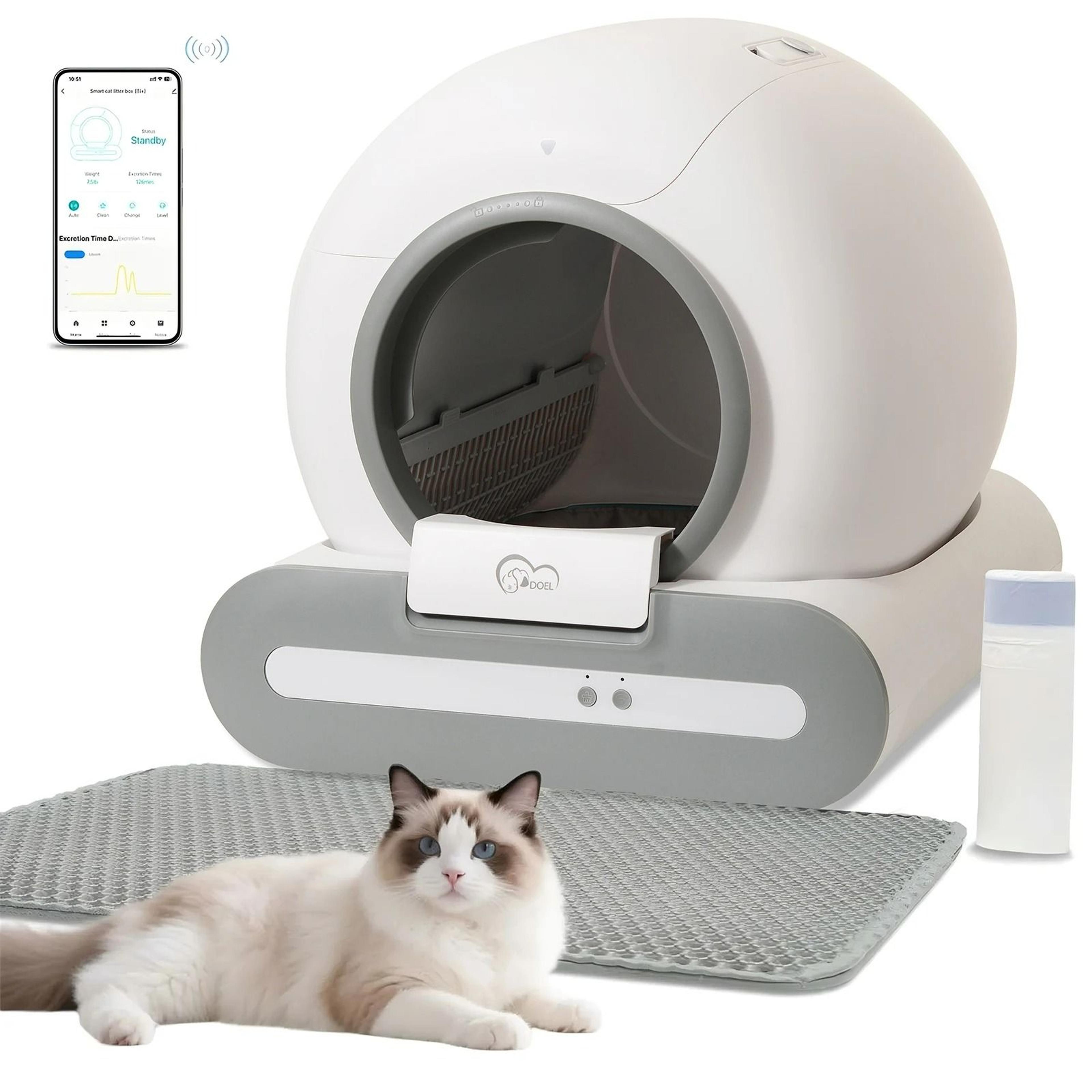 smart self-cleaning automatic cat litter box