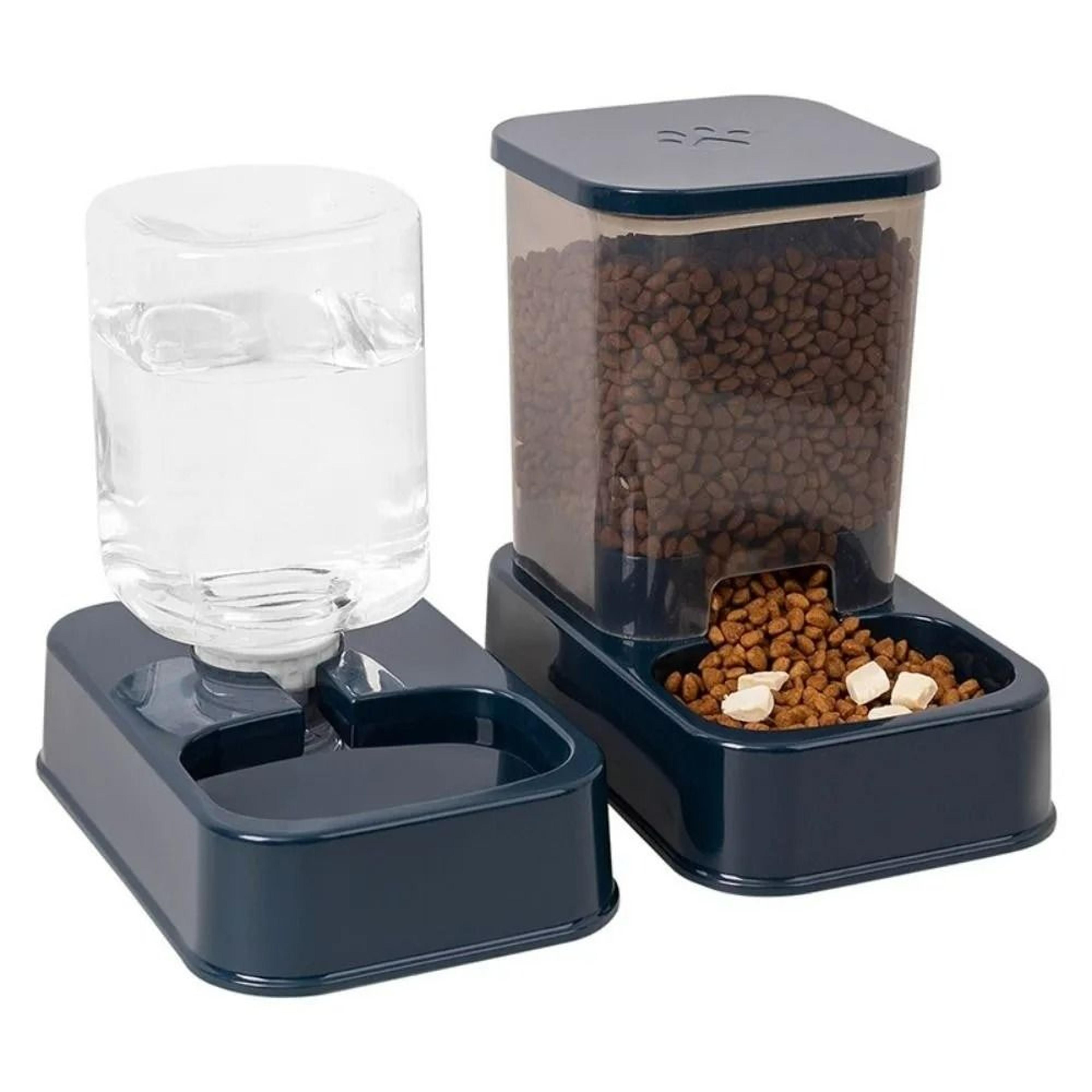 automatic gravity pet feeder & waterer set