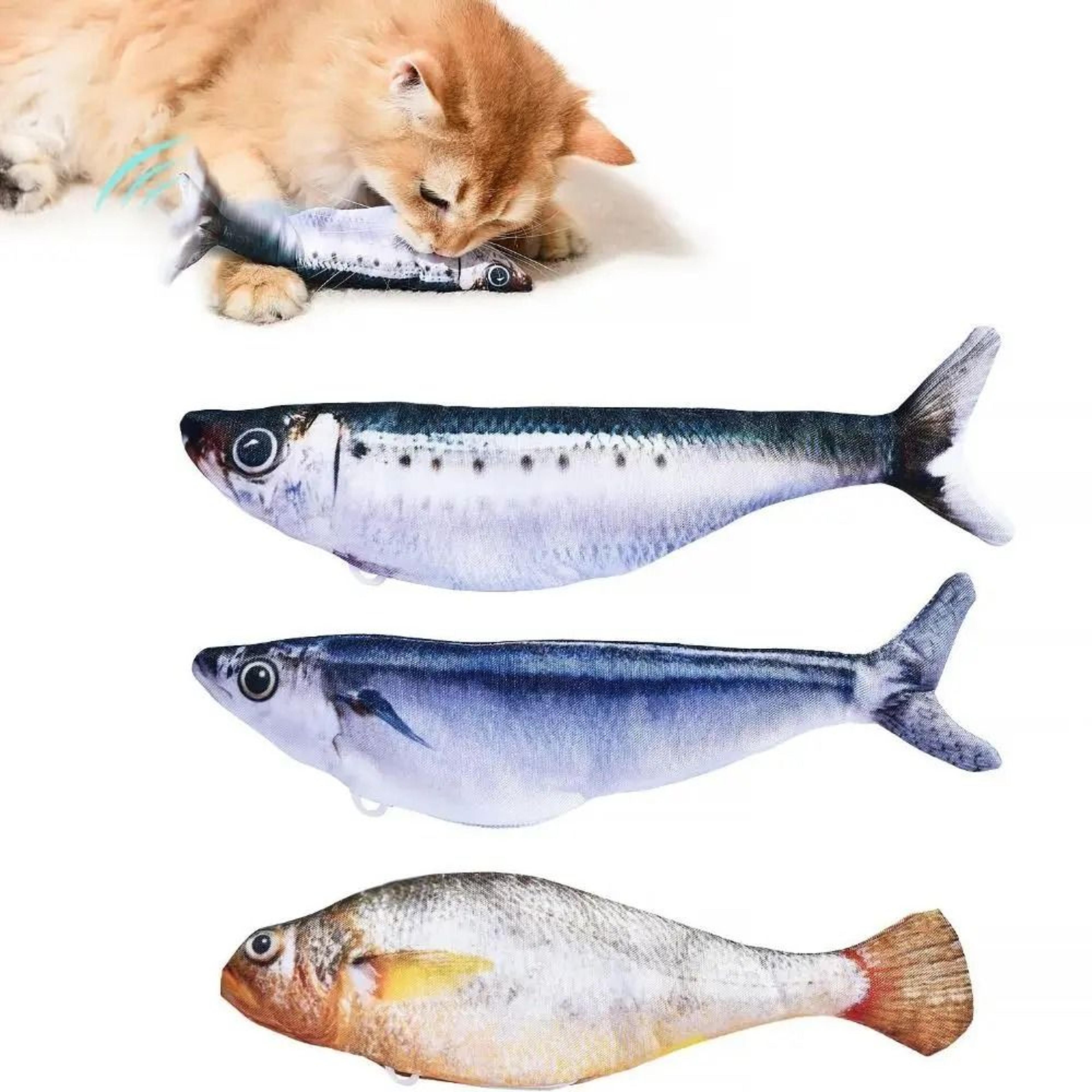 motion-activated wagging tail simulation fish