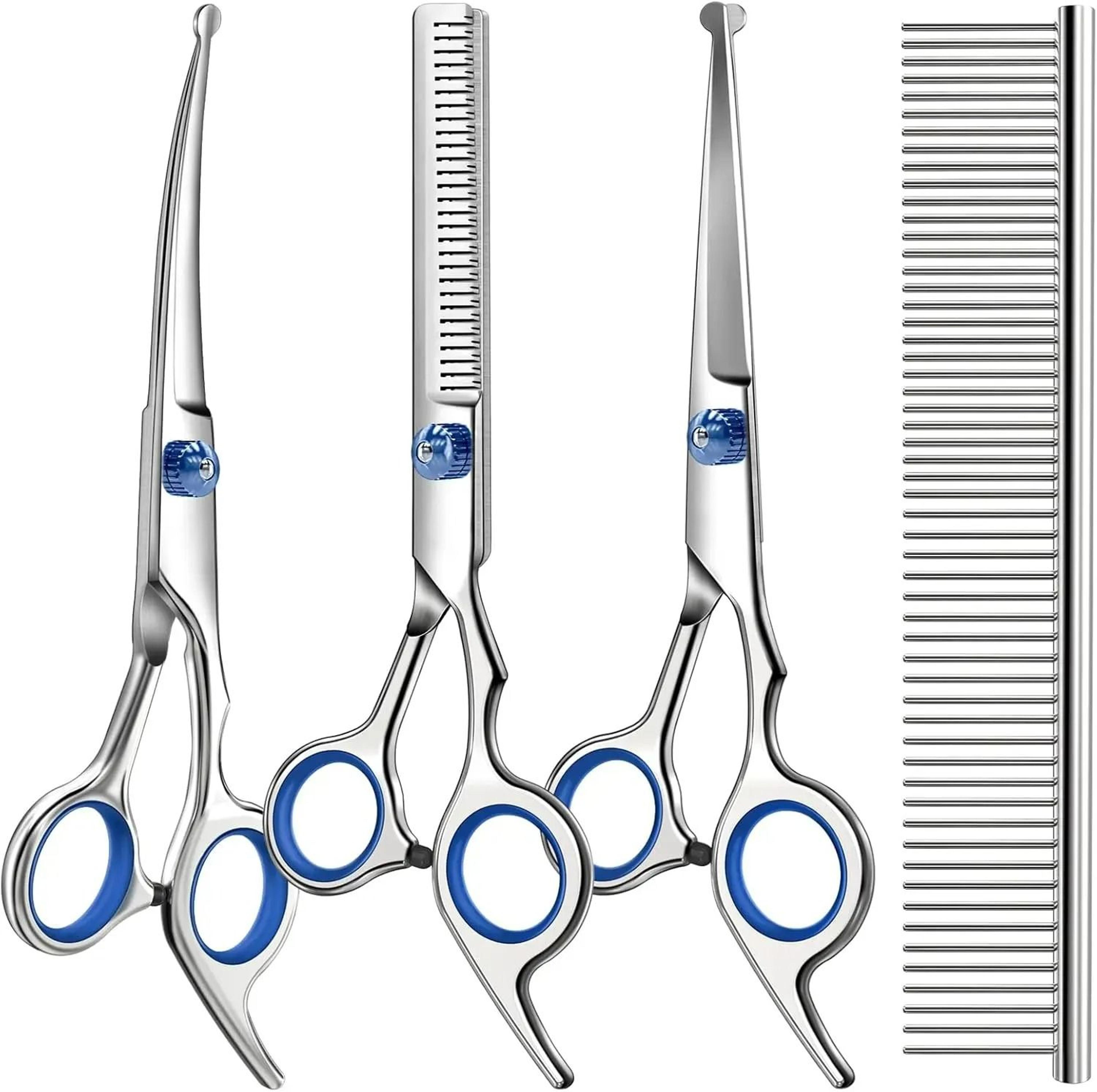 4-in-1 stainless steel pet grooming kit