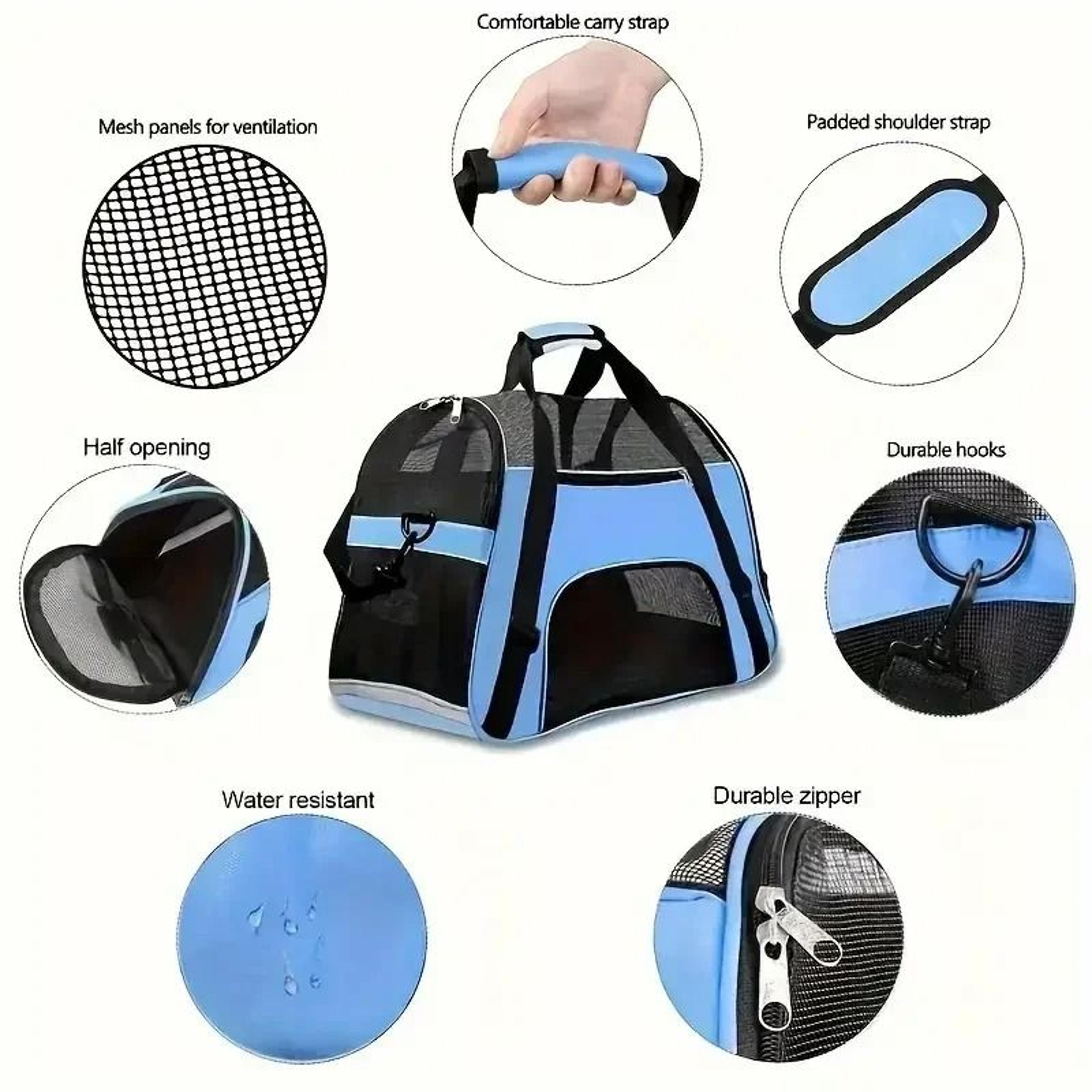 breathable multi-view portable pet carrier