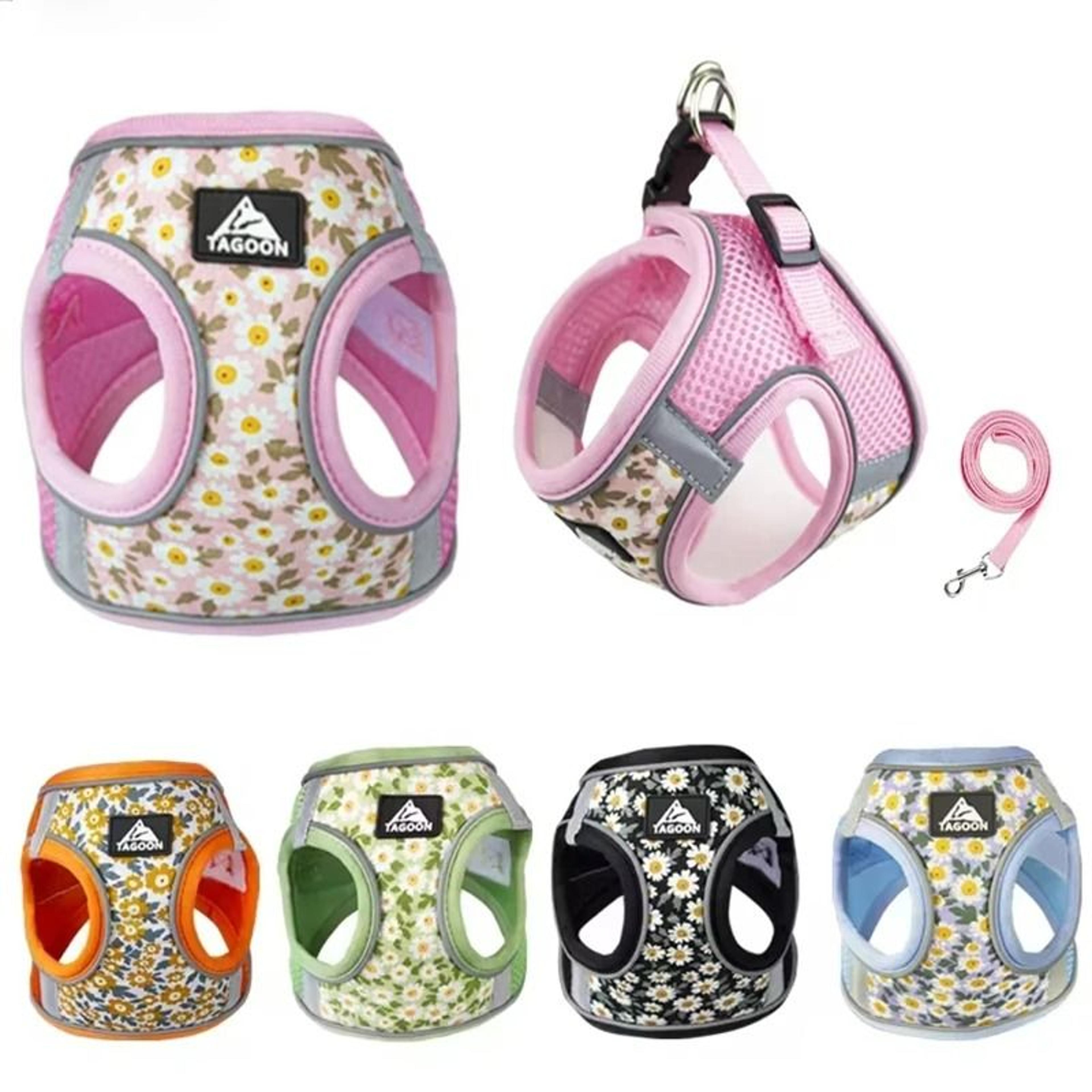 reflective mesh anti-escape pet harness & leash set