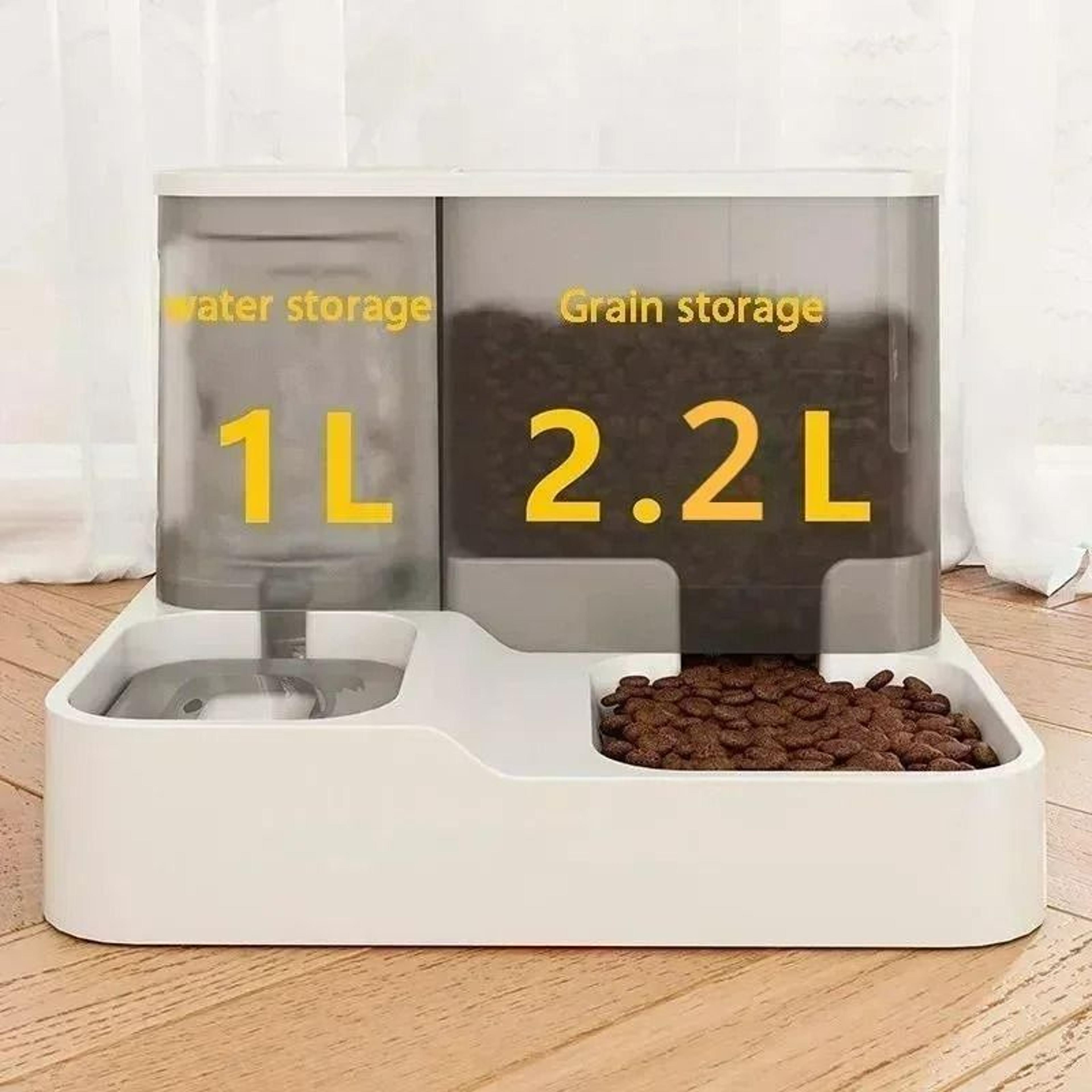 2-in-1 smart gravity feeding & hydration station