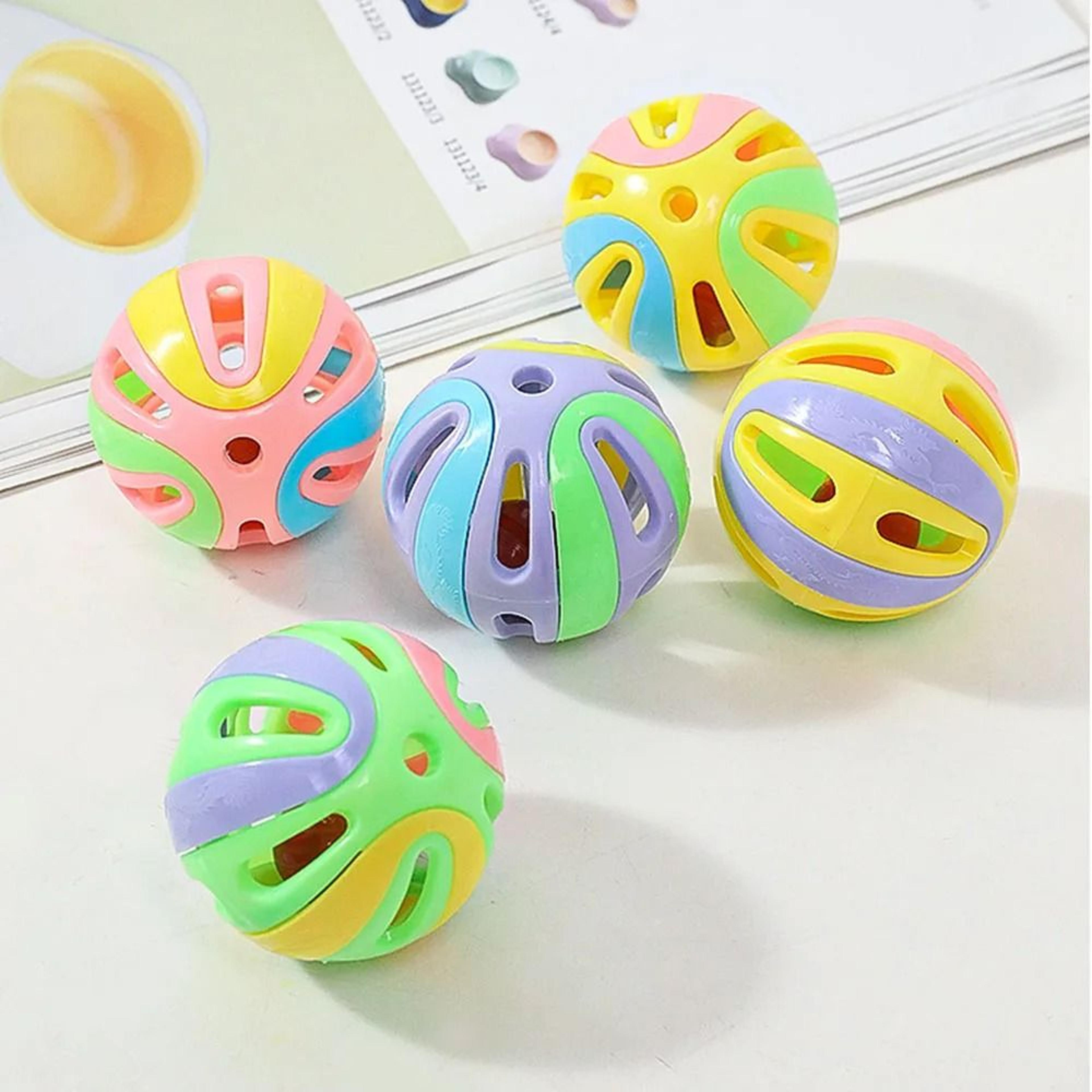 multi-color "active-jingle" lattice ball