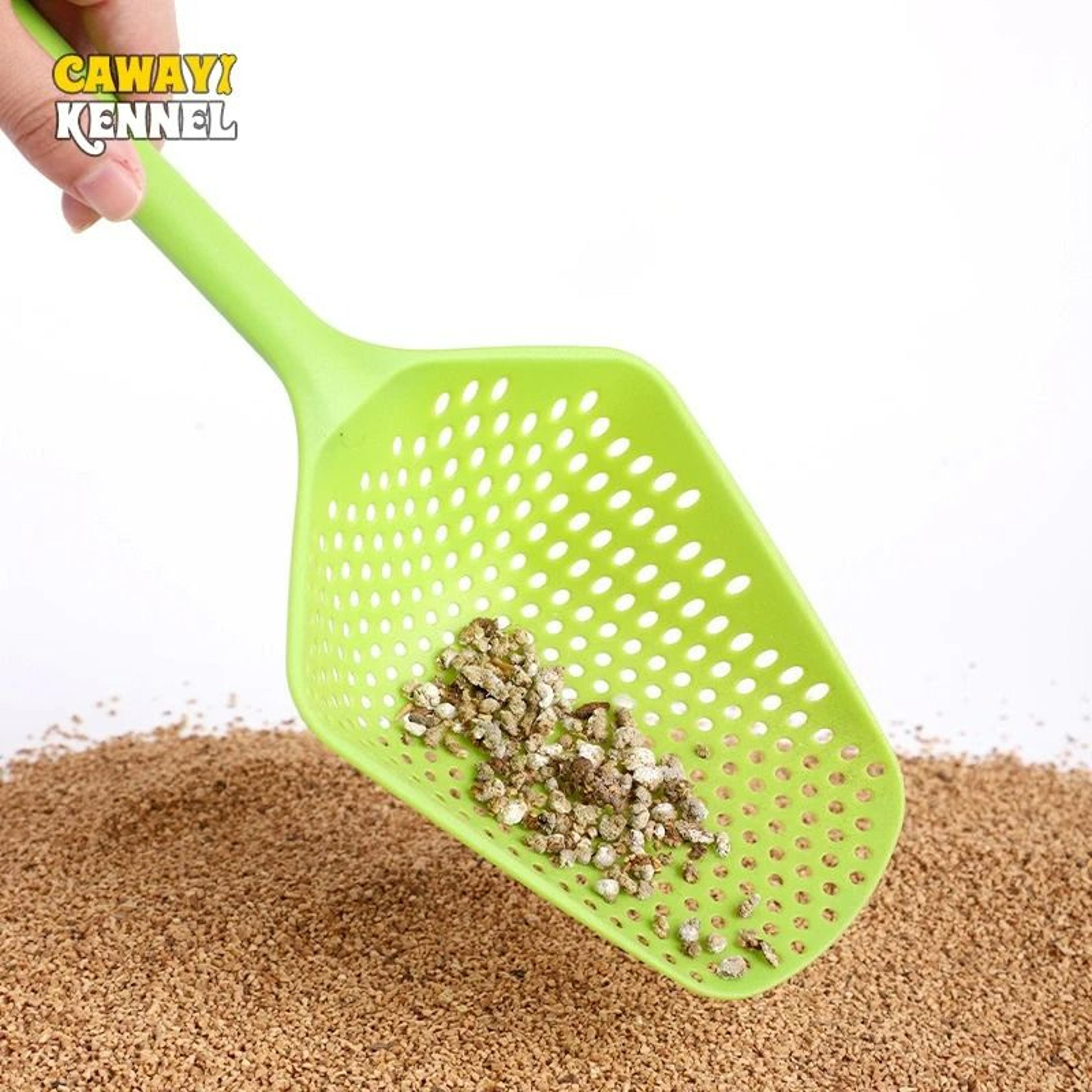 heavy-duty large cat litter scoop – deep shovel sifter for easy cleaning