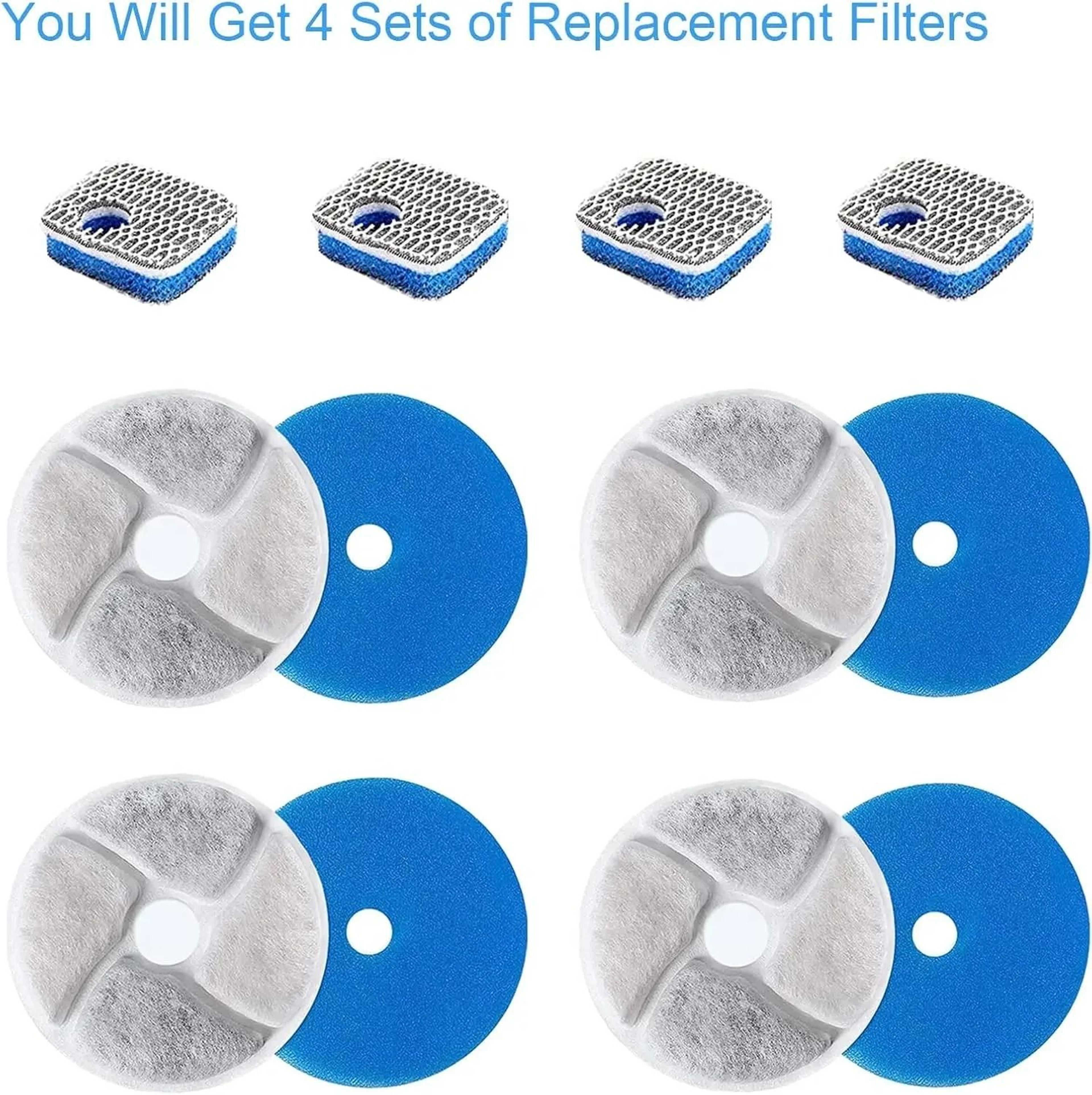 universal round activated carbon replacement filters – 4-piece high-purity set