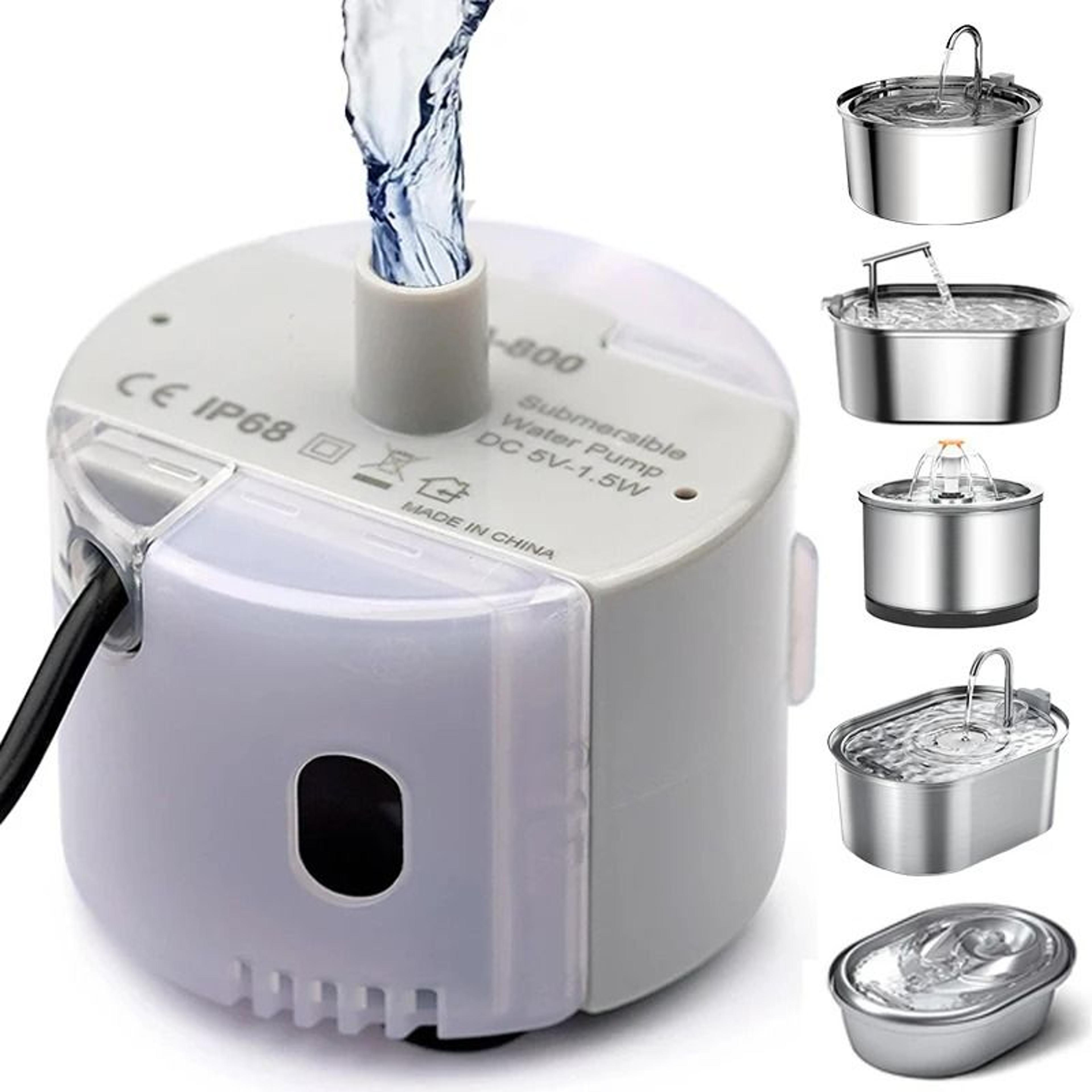 submersible ultra-quiet usb water fountain pump (sma-800) with complete deep-cleaning brush kit