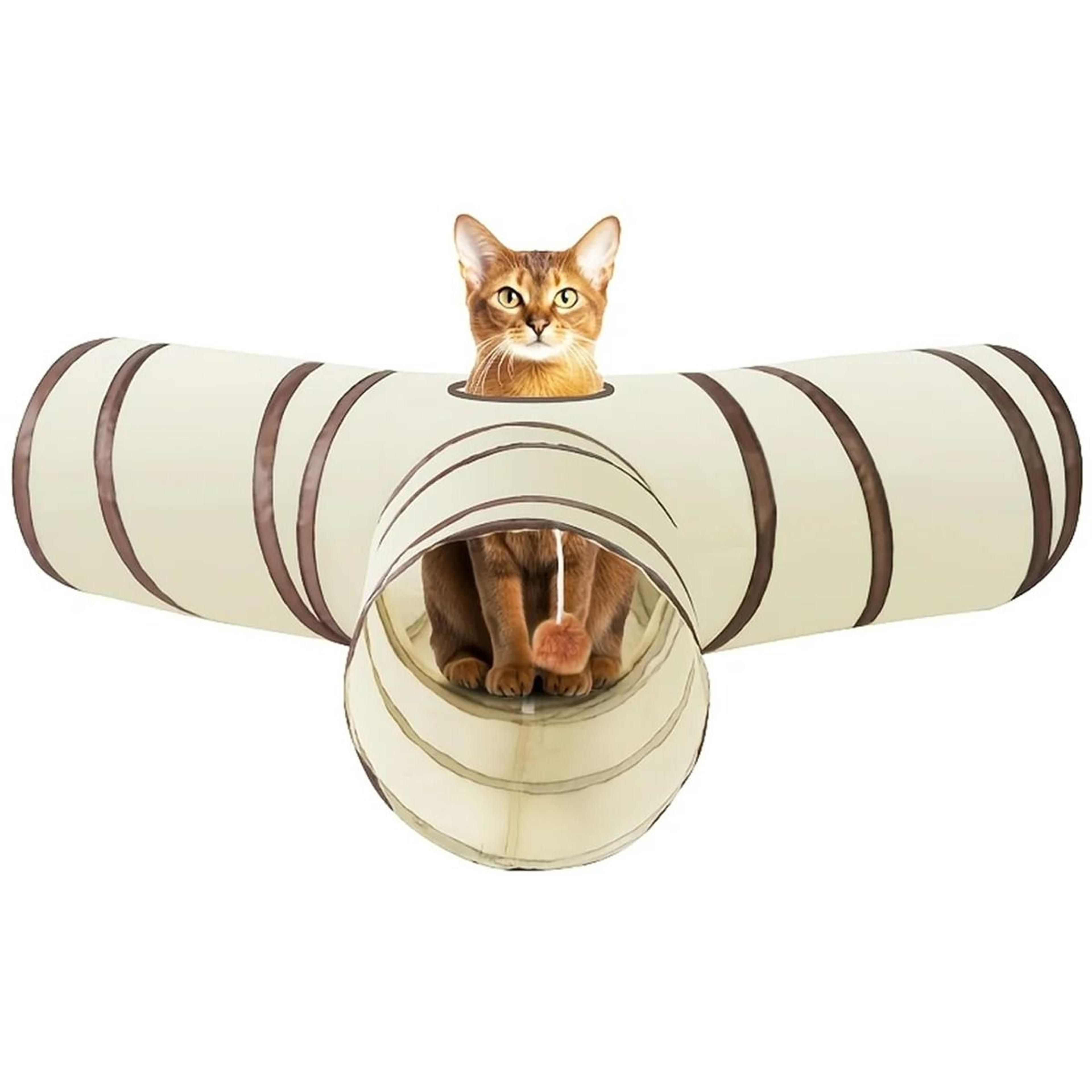 collapsible multi-purpose 2-in-1 cat tunnel and storage bag