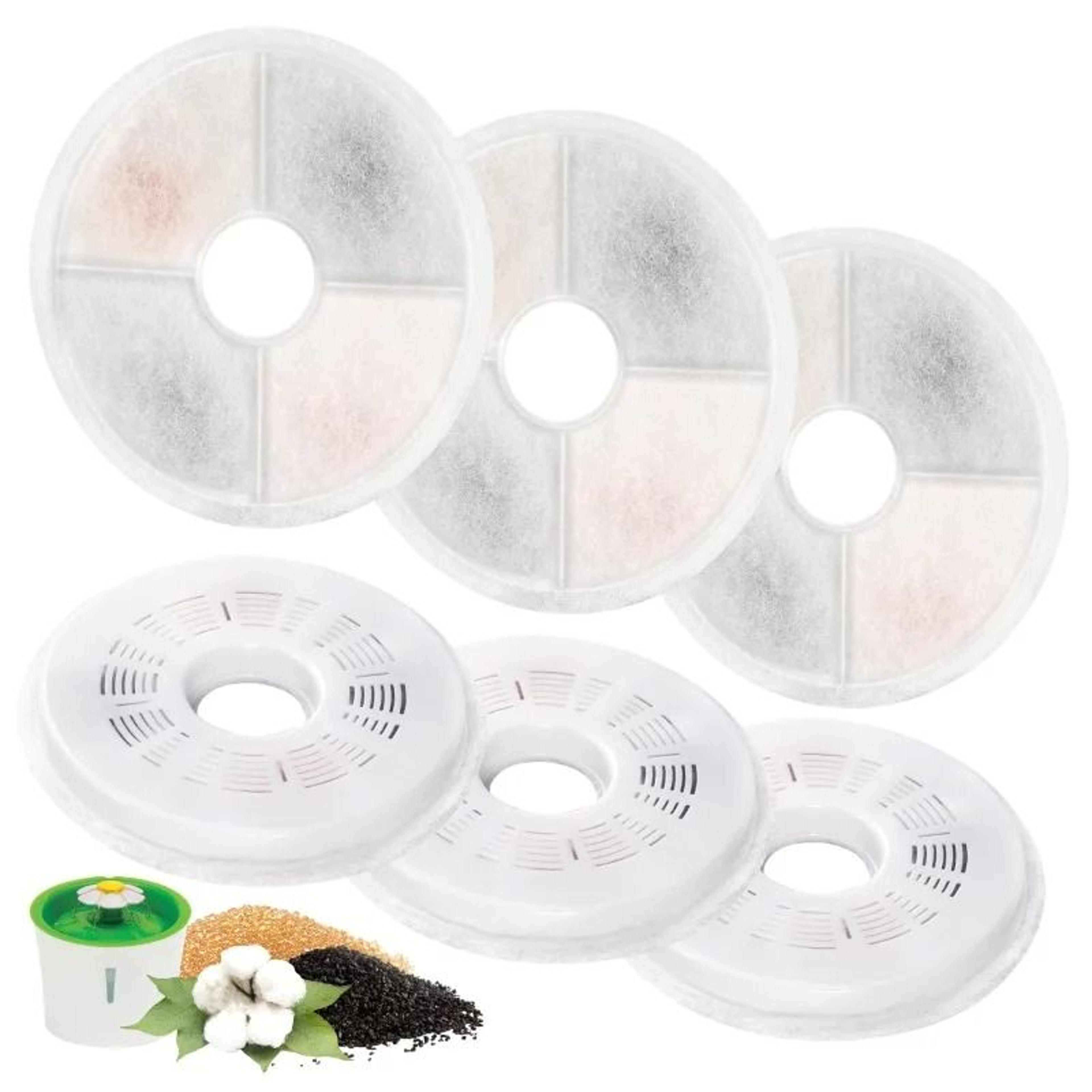 replacement cat water fountain filters – 6-pack