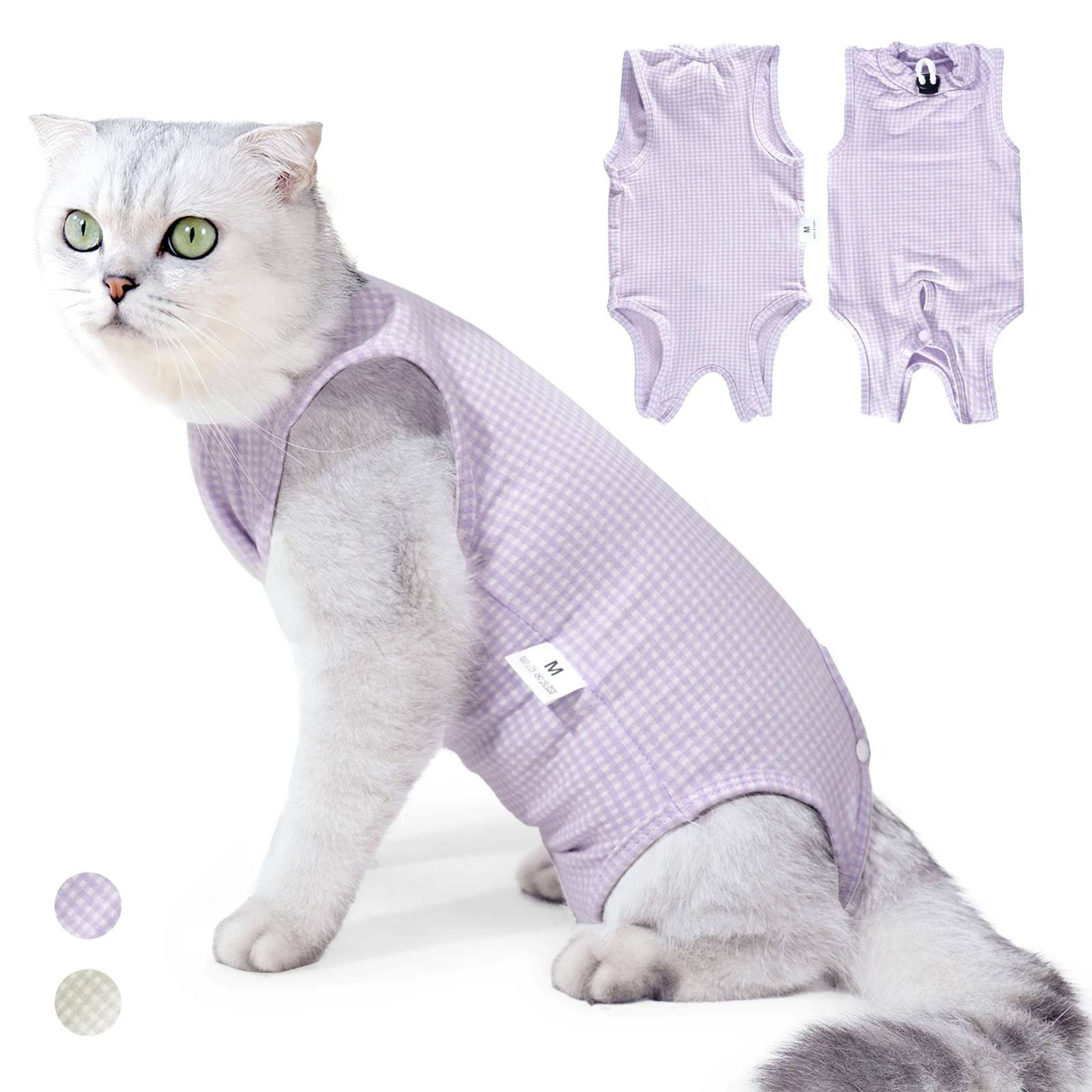 professional cotton pet surgical recovery suit onesie for cats