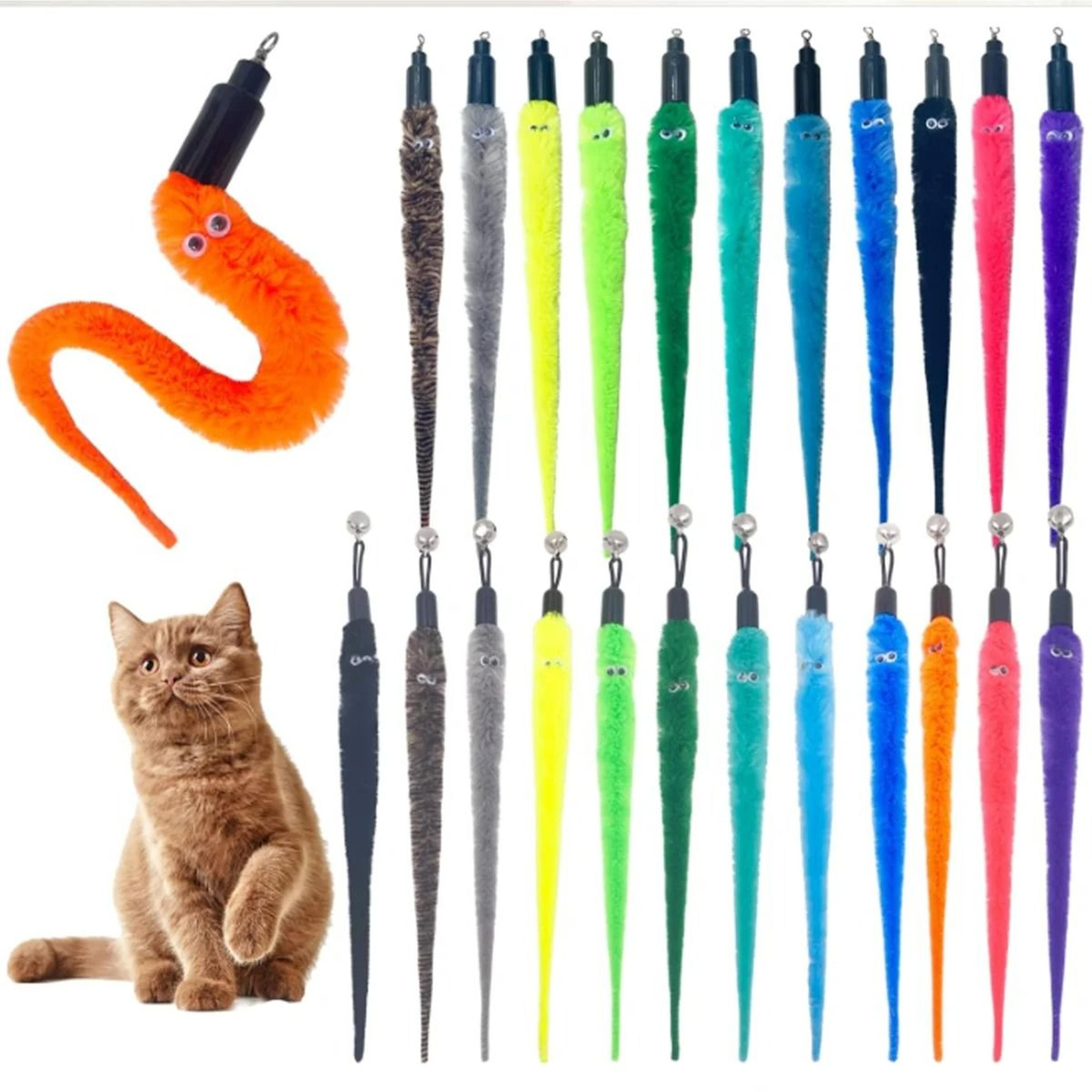 realistic cat larva toy replacement set