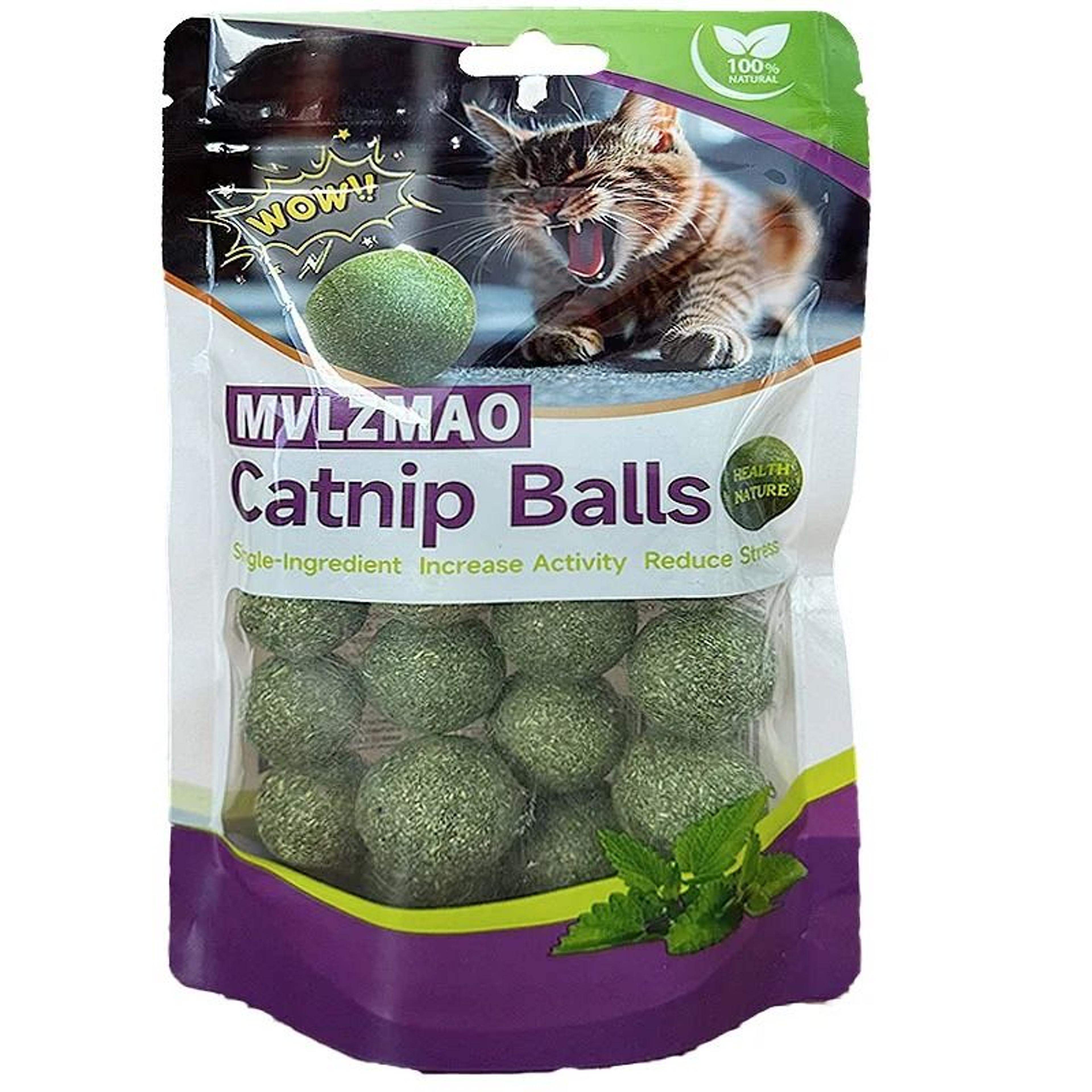 natural mint edible catnip ball toy