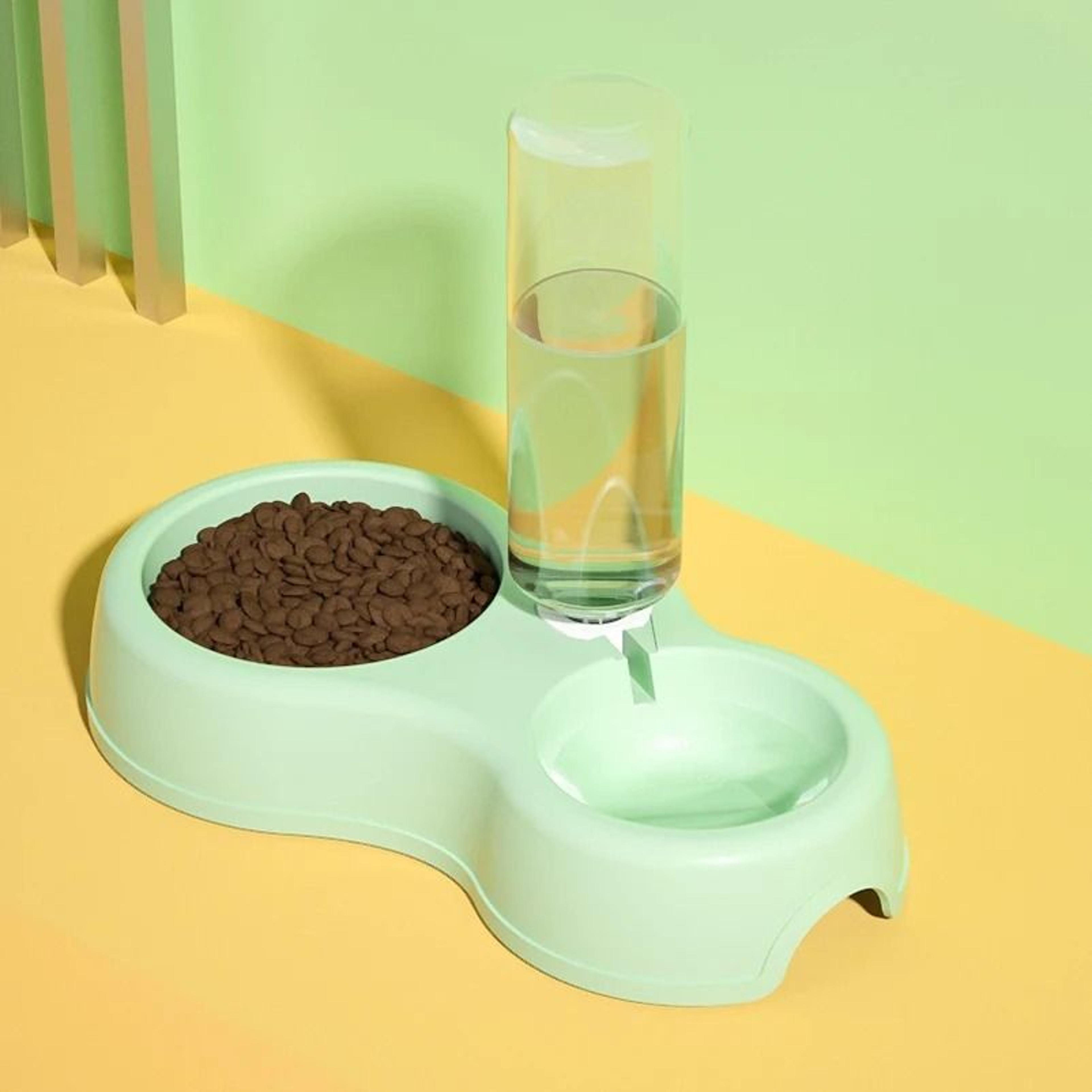 automatic 2-in-1 dual pet feeding & hydration station