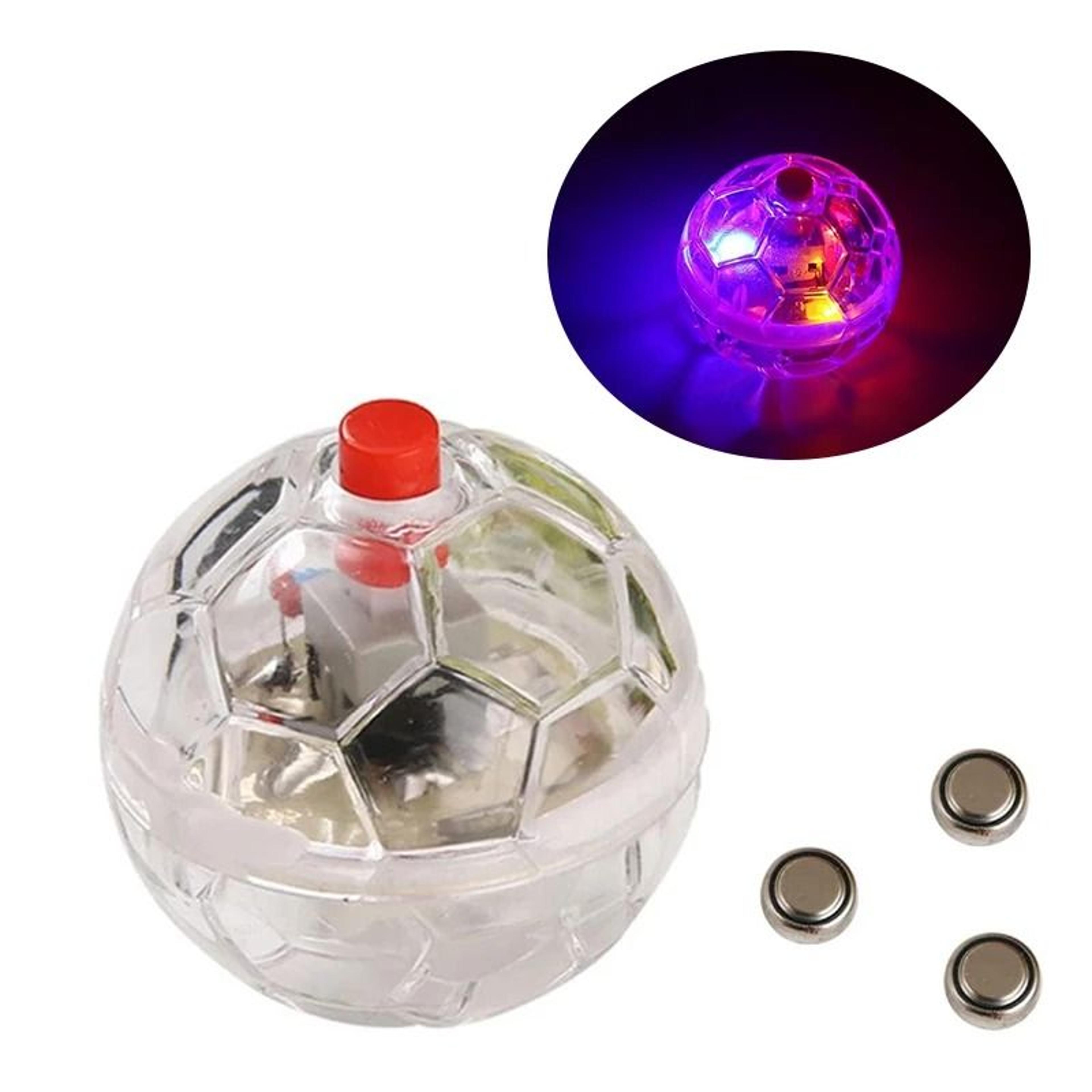 transparent glowing flash ball toy for kittens and puppies
