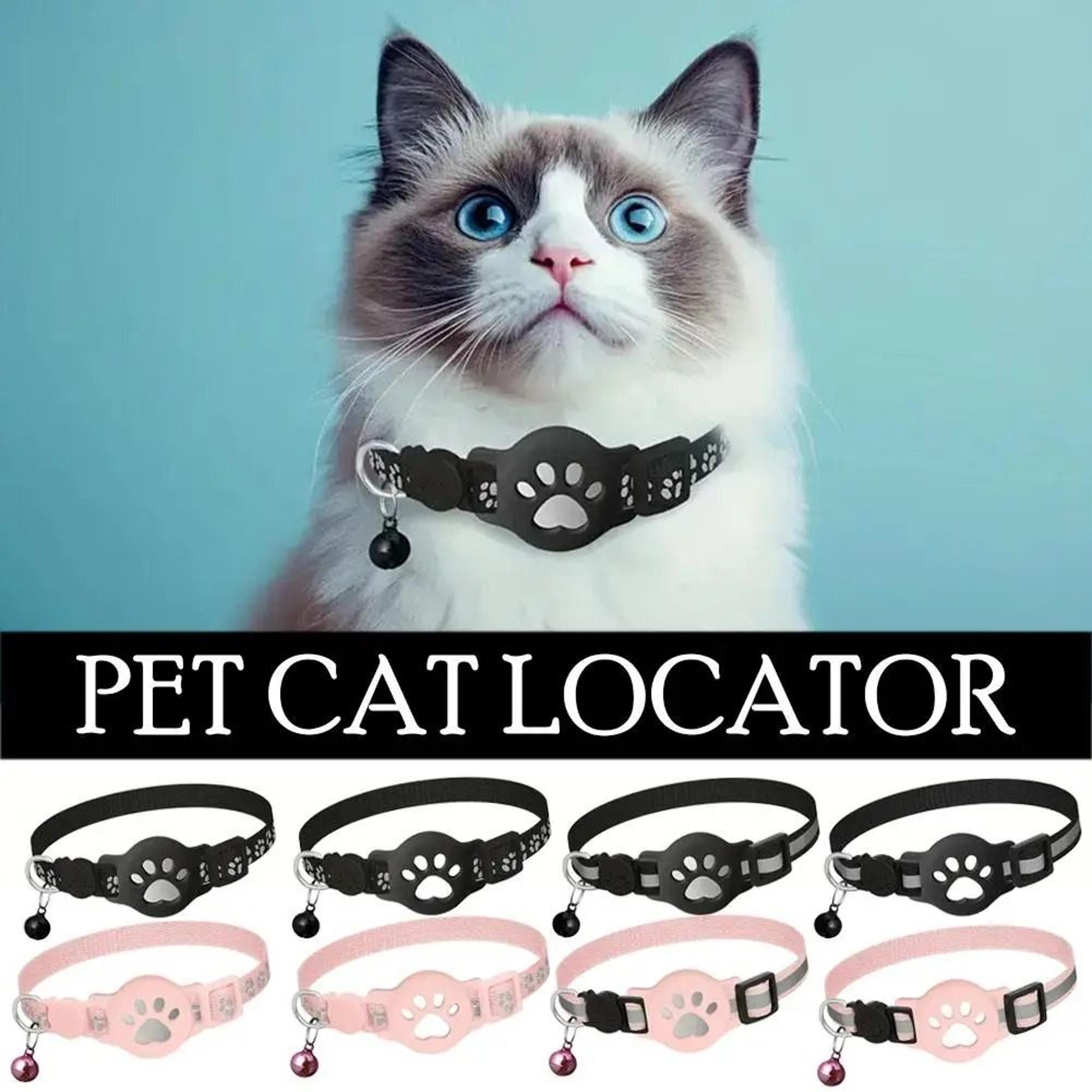 reflective lightweight real-time gps tracking cat locator collar