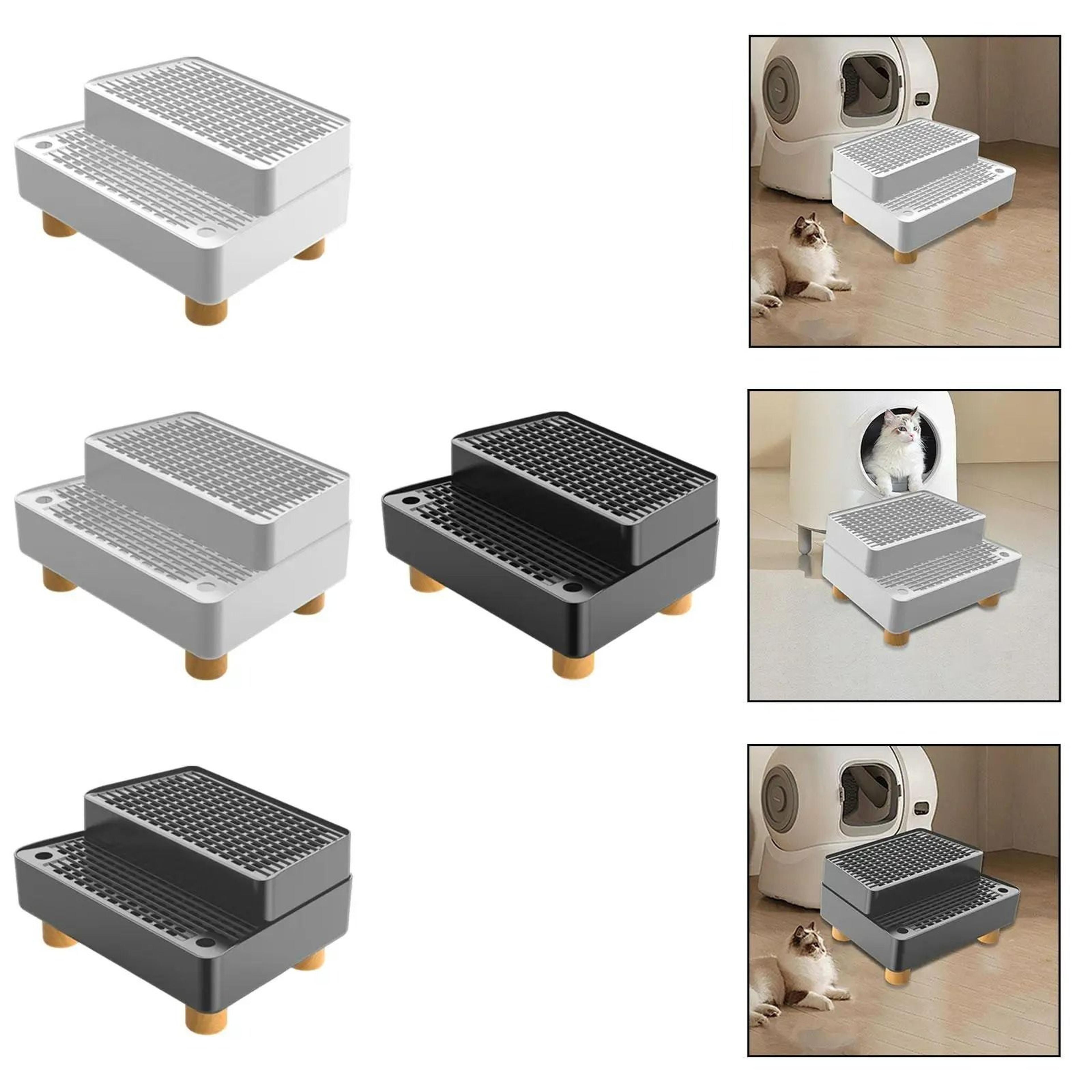 leakproof double-layer cat litter step ramp