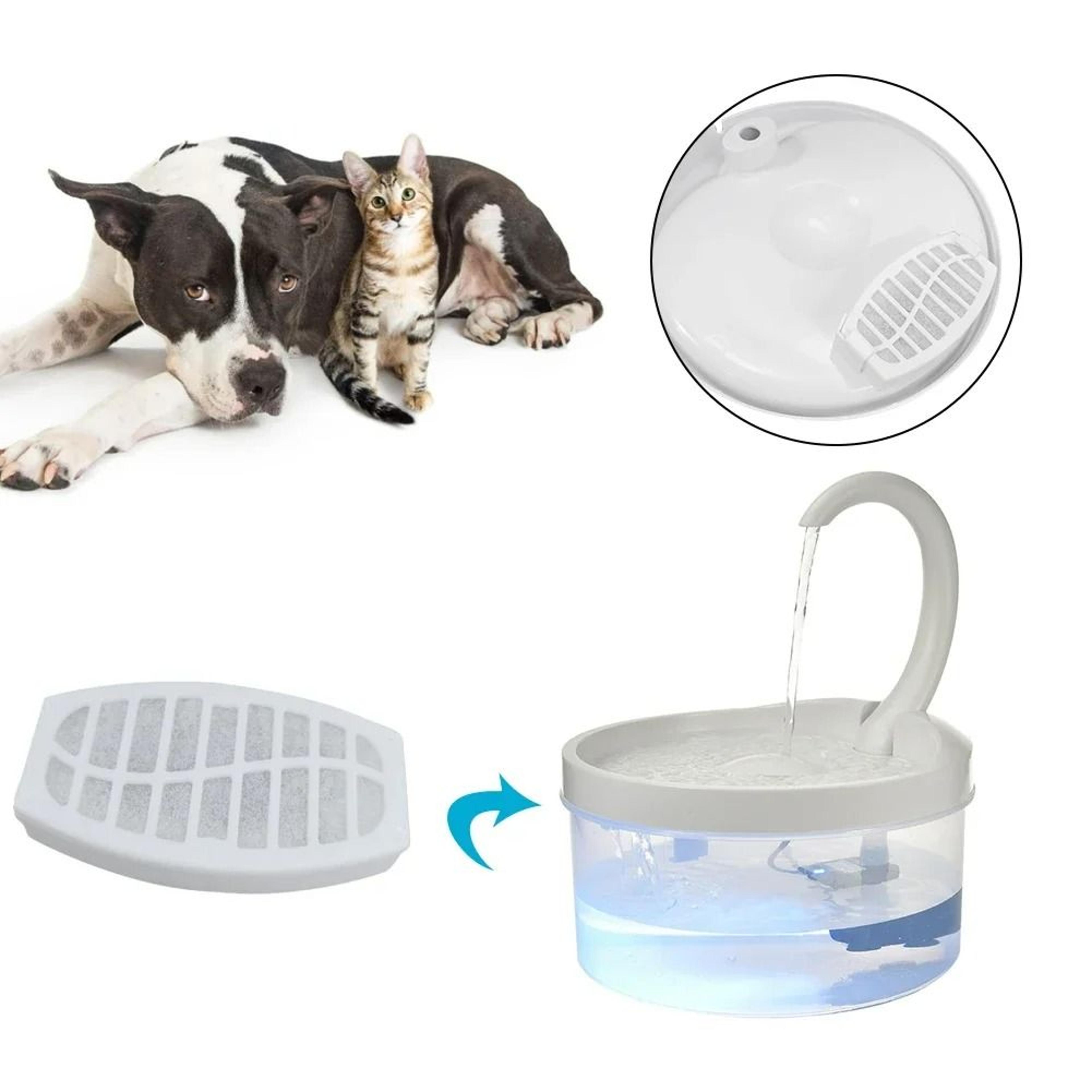 triple-action round fountain replacement filters