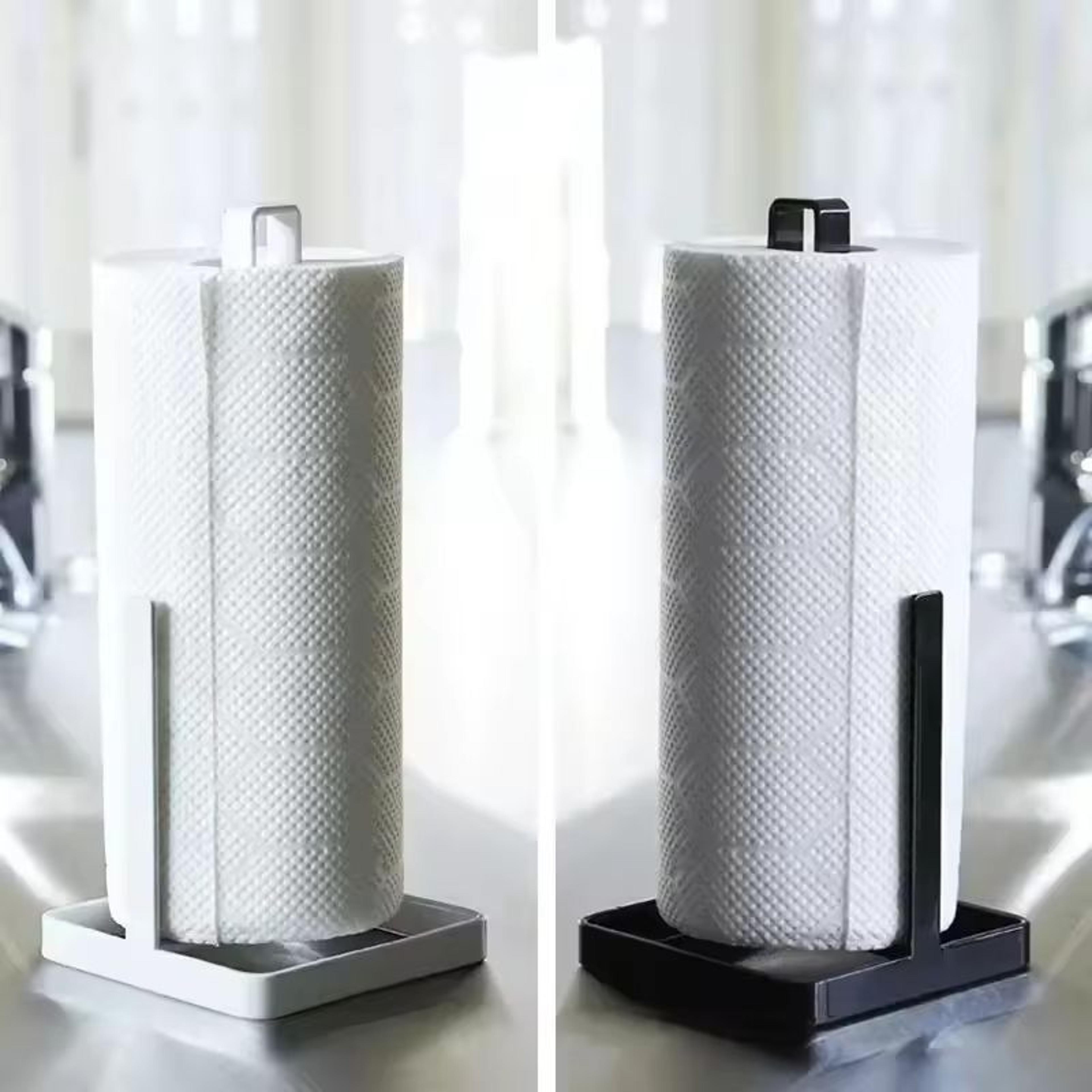 portable stainless steel roll paper towel holder and tissue stand