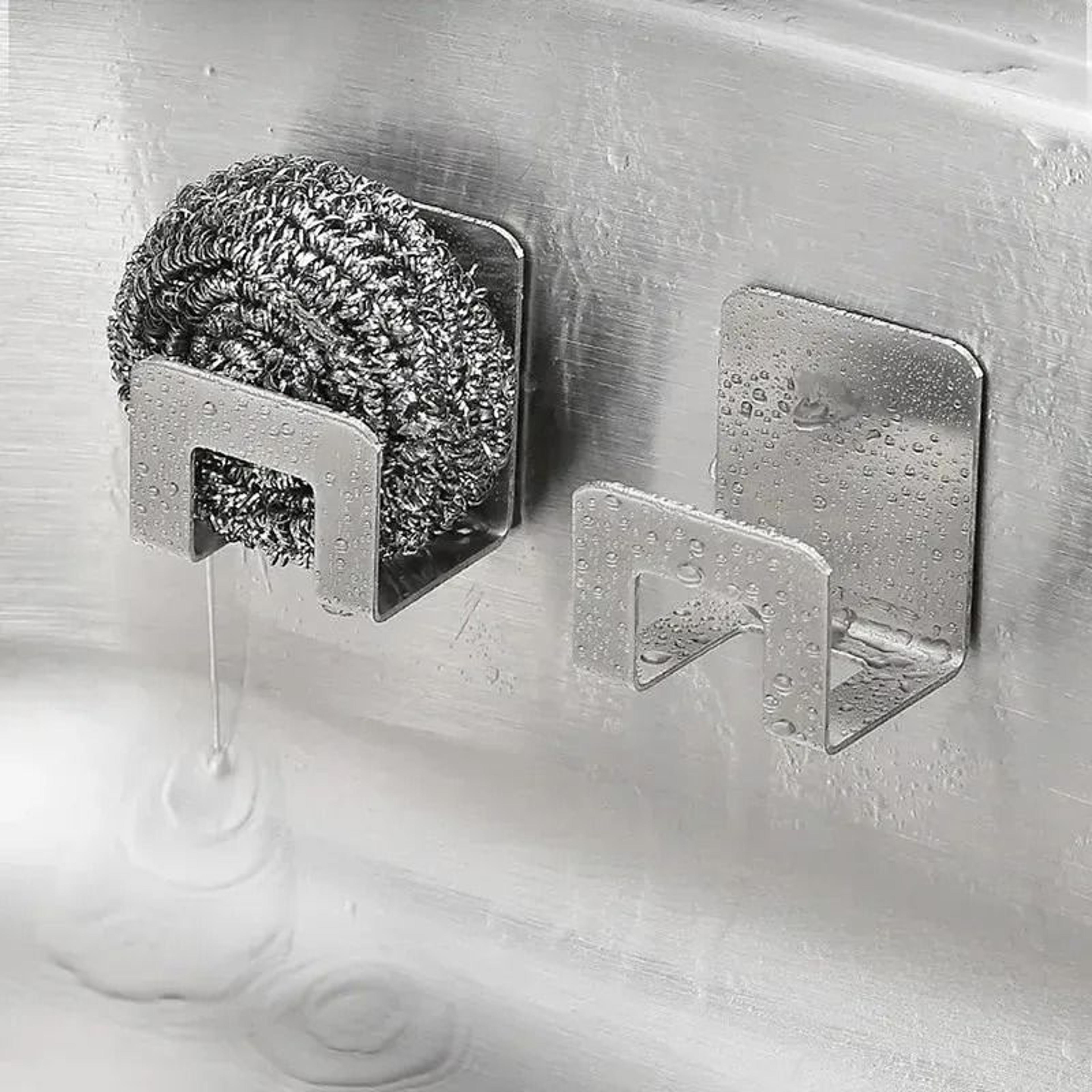 2-pack stainless steel sink sponge drain rack