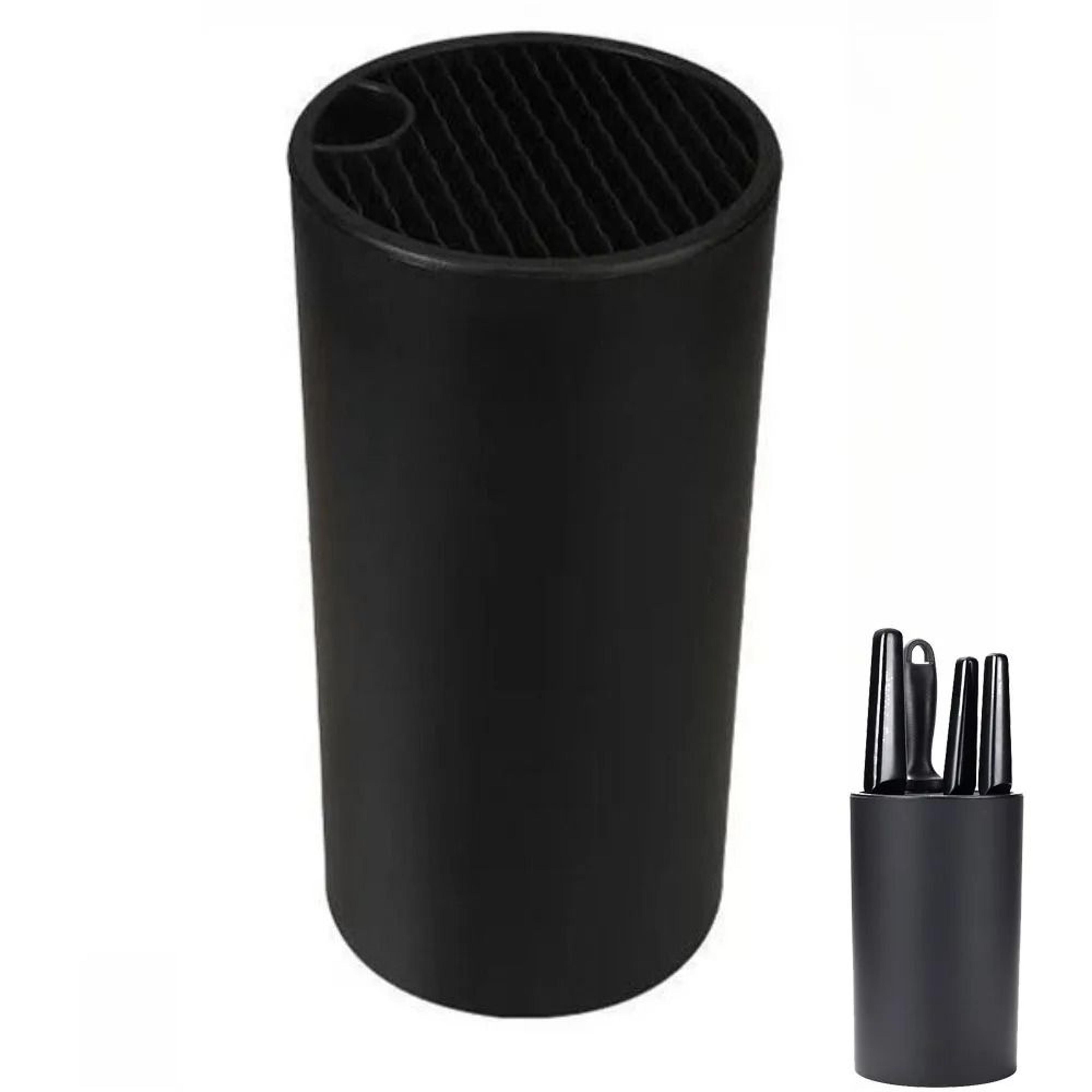 universal kitchen knife block and detachable scissor storage rack